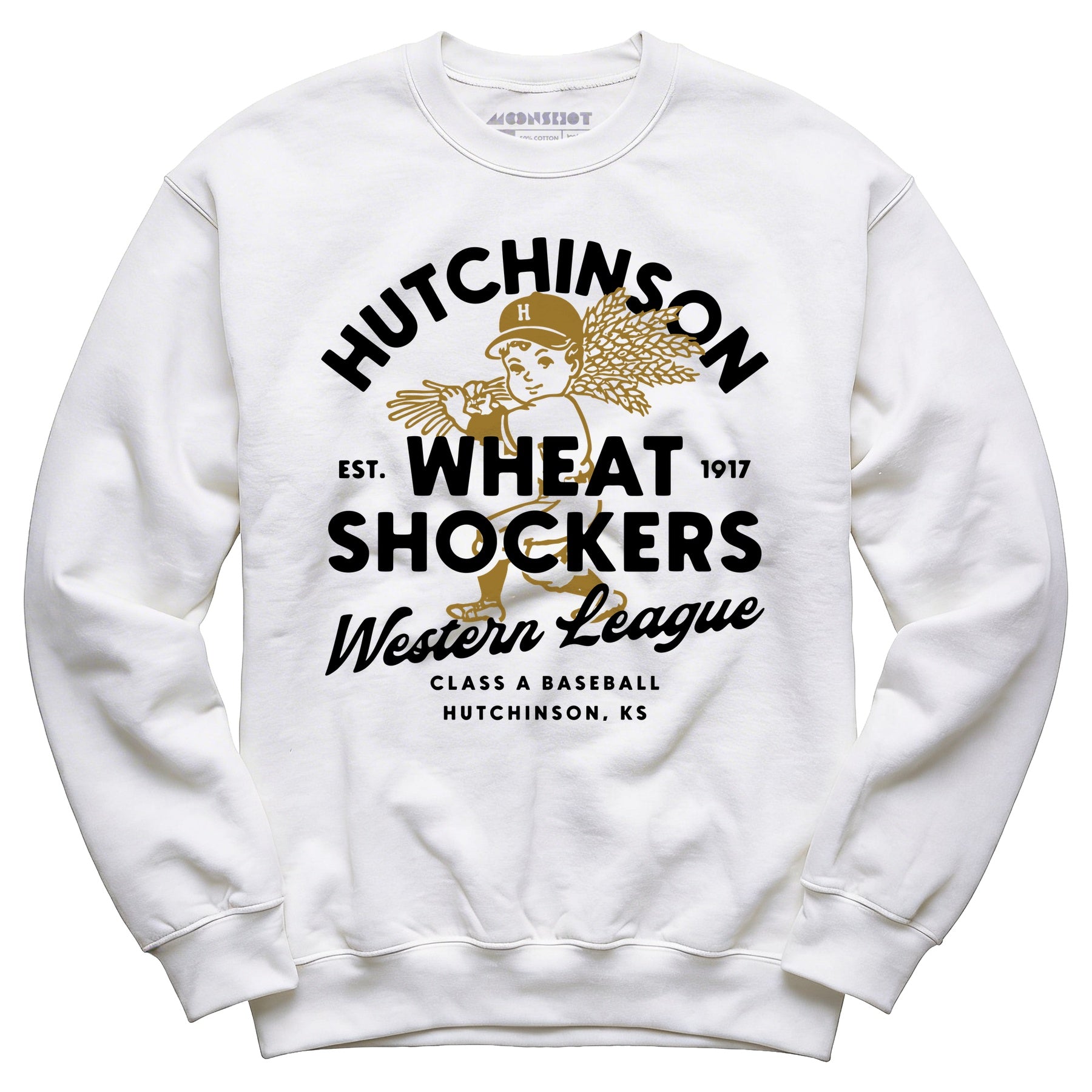 Hutchinson Wheat Shockers - Kansas - Vintage Defunct Baseball Teams - Unisex Sweatshirt