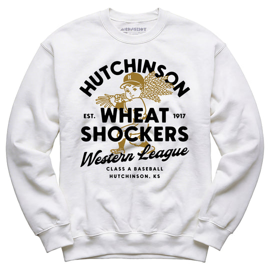 Hutchinson Wheat Shockers - Kansas - Vintage Defunct Baseball Teams - Unisex Sweatshirt