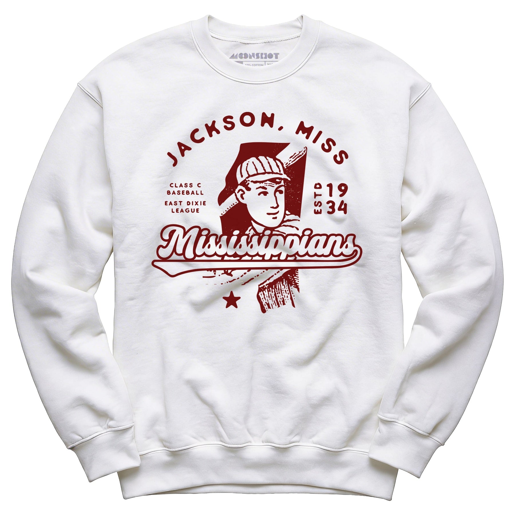 Jackson Mississippians - Mississippi - Vintage Defunct Baseball Teams - Unisex Sweatshirt