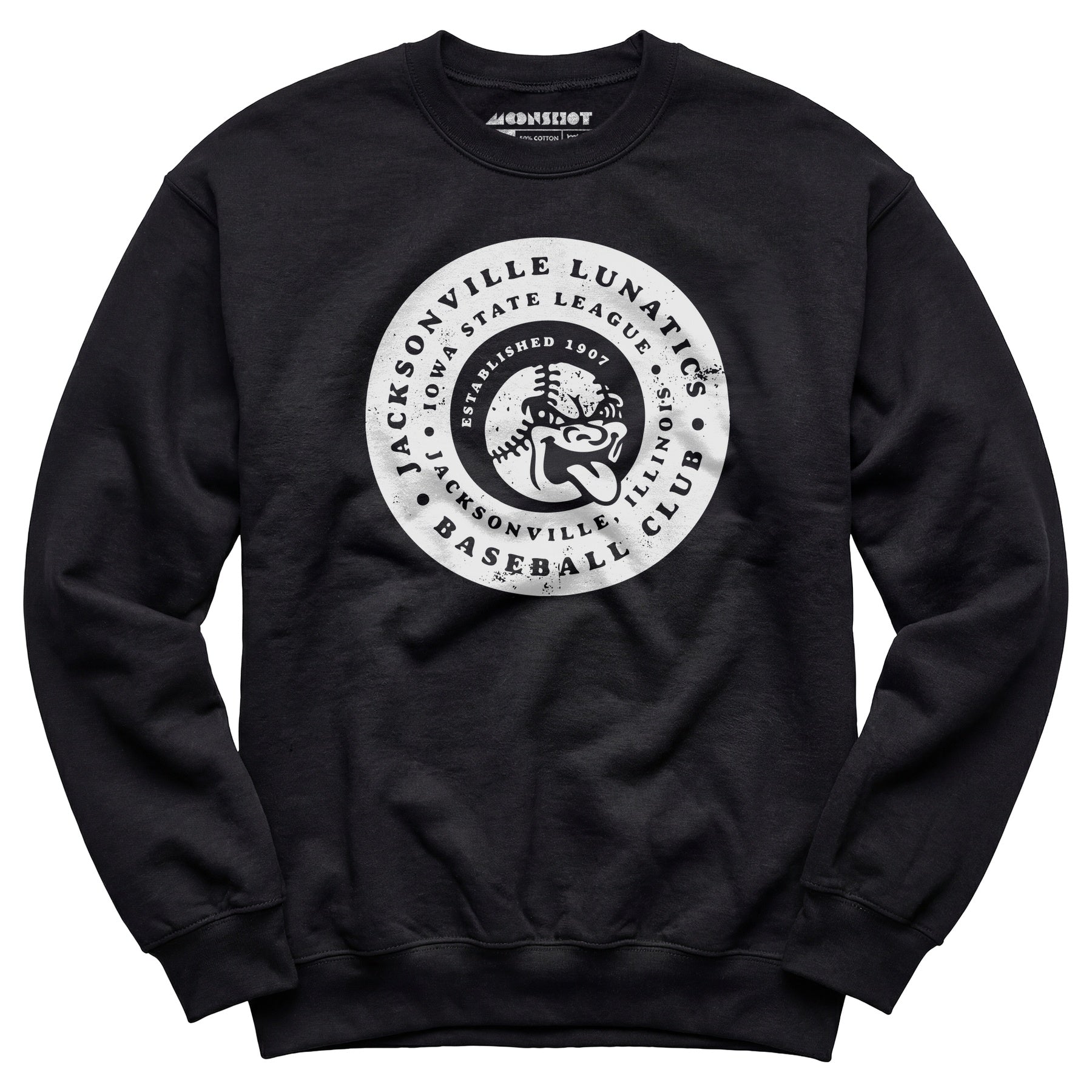 Jacksonville Lunatics - Illinois - Vintage Defunct Baseball Teams - Unisex Sweatshirt