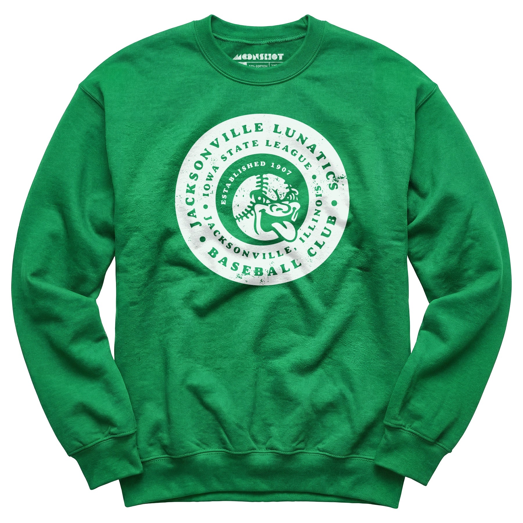 Jacksonville Lunatics - Illinois - Vintage Defunct Baseball Teams - Unisex Sweatshirt