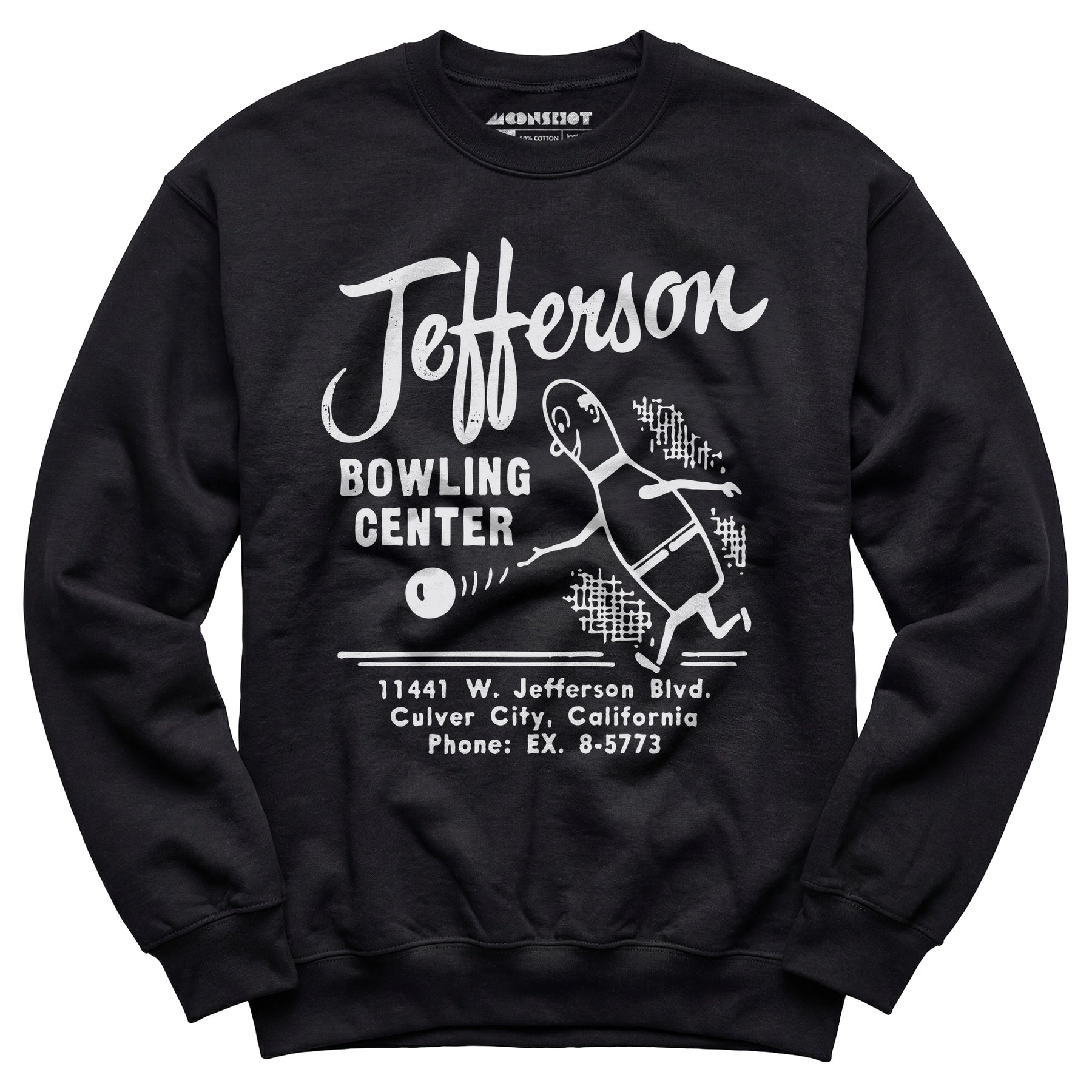 Jefferson Bowling Center - Culver City, CA - Vintage Bowling Alley - Unisex Sweatshirt