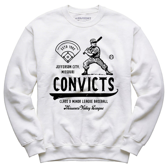 Jefferson City Convicts - Missouri - Vintage Defunct Baseball Teams - Unisex Sweatshirt