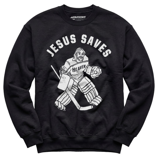 Jesus Saves - Hockey - Unisex Sweatshirt