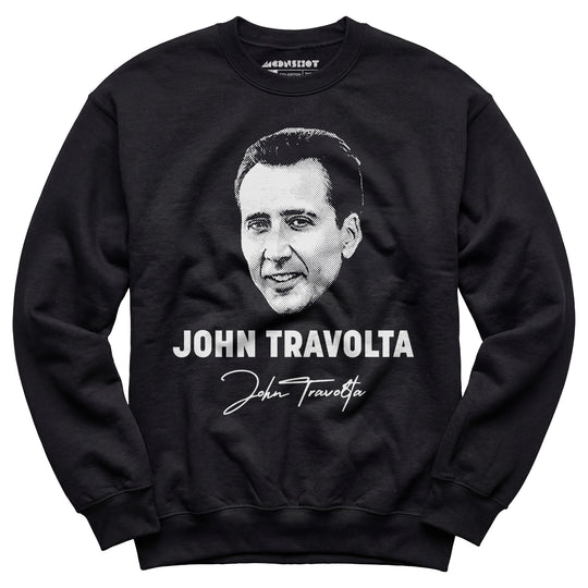 John Travolta - Nicolas Cage Face Off Mashup - Unisex Sweatshirt