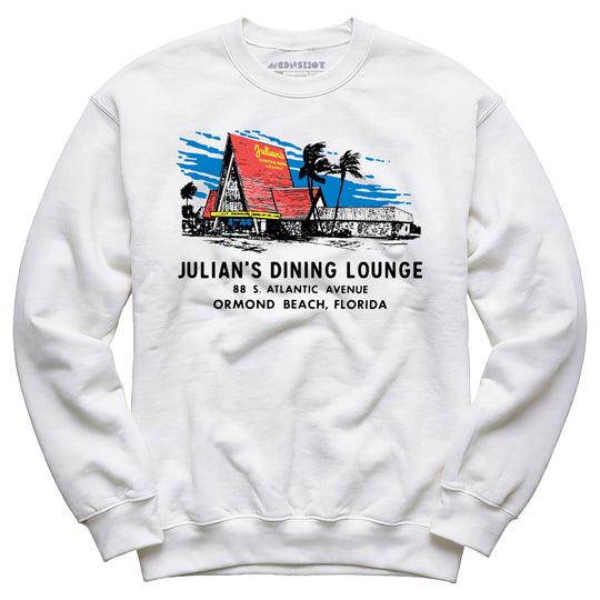 Julian's Dining Lounge - Ormond Beach, FL - Vintage Restaurant - Unisex Sweatshirt