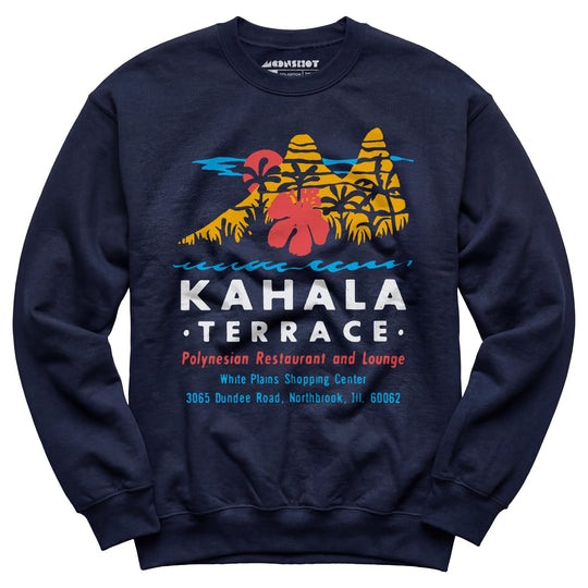 Kahala Terrace - White Plains, IL - Vintage Tiki Bar - Unisex Sweatshirt