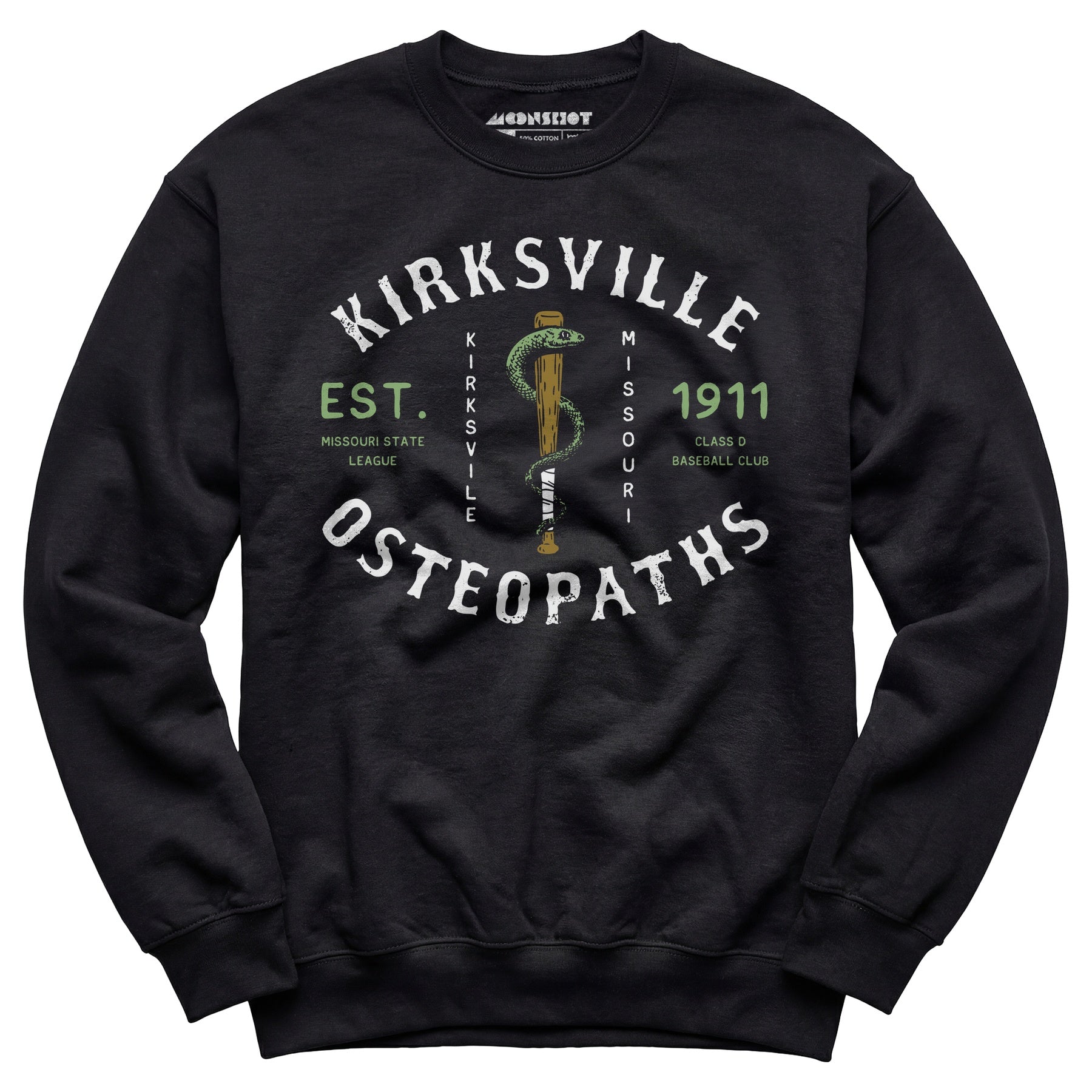 Kirksville Osteopaths - Missouri - Vintage Defunct Baseball Teams - Unisex Sweatshirt