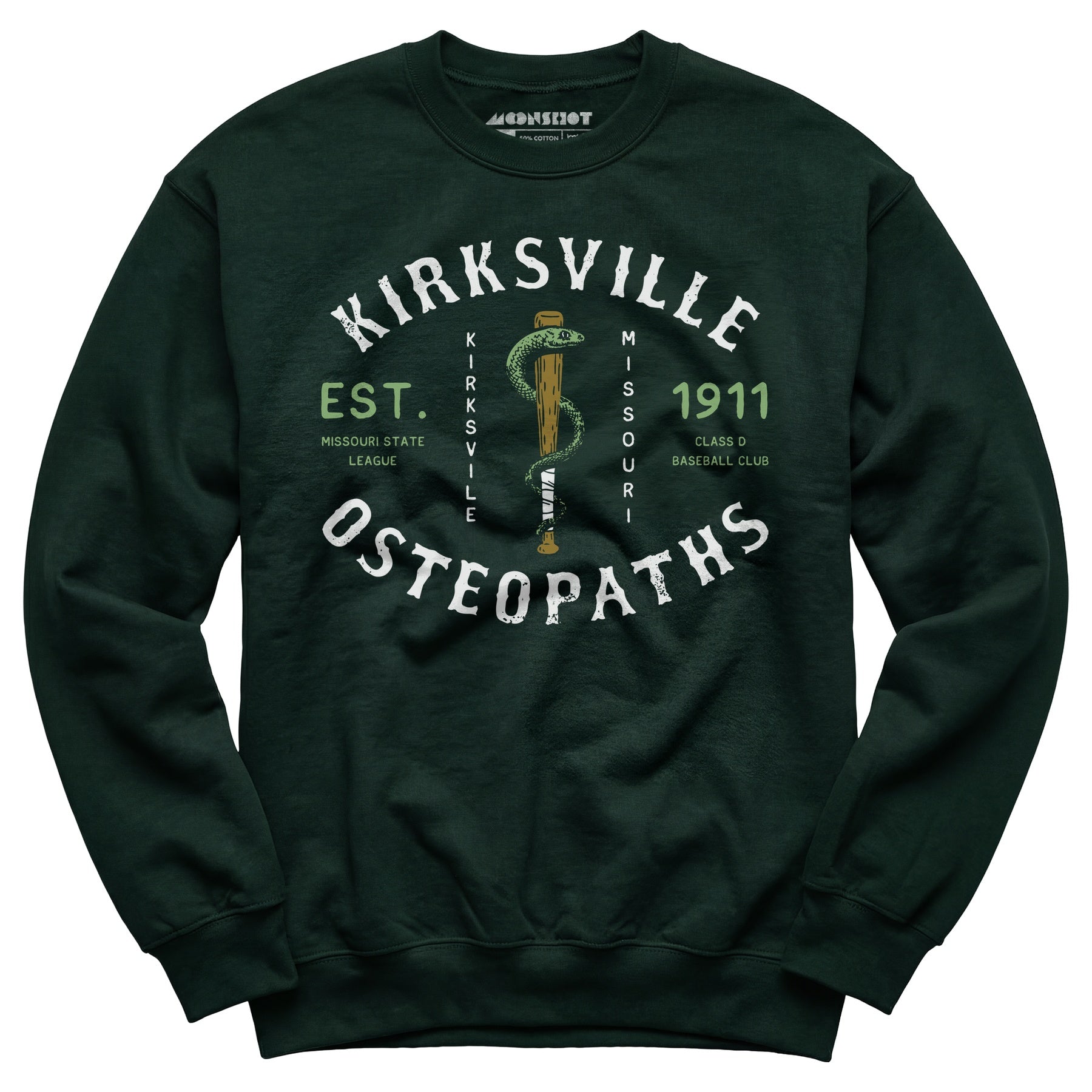Kirksville Osteopaths - Missouri - Vintage Defunct Baseball Teams - Unisex Sweatshirt