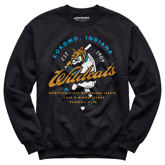 Kokomo Wildcats - Indiana - Vintage Defunct Baseball Teams - Unisex Sweatshirt