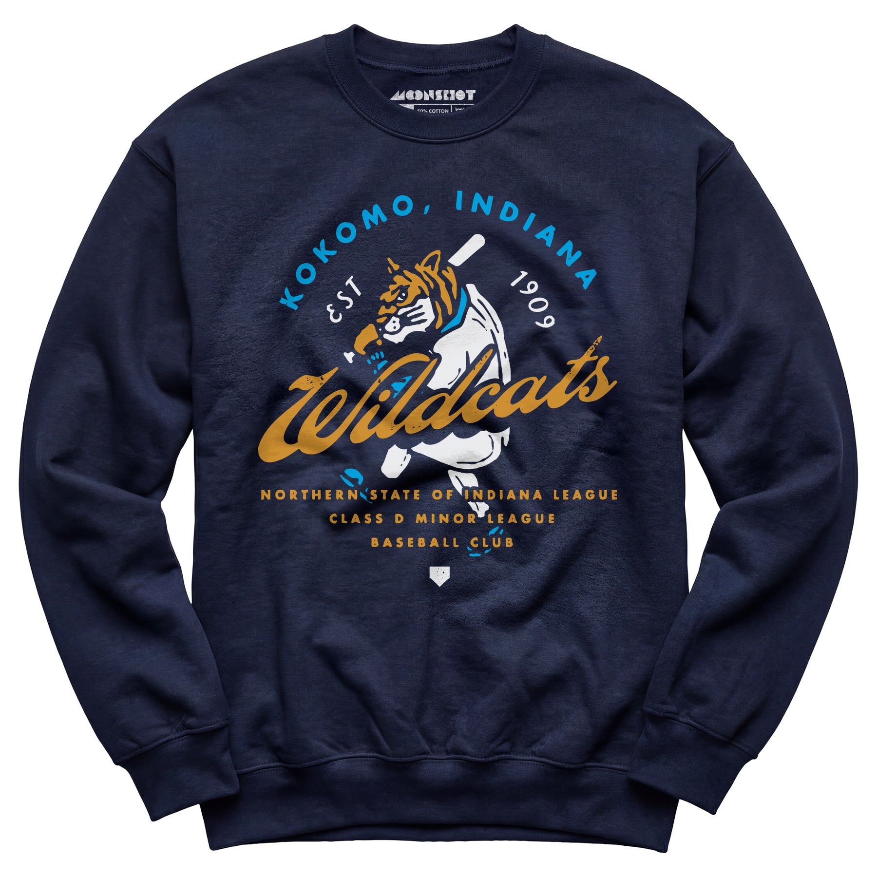 Kokomo Wildcats - Indiana - Vintage Defunct Baseball Teams - Unisex Sweatshirt