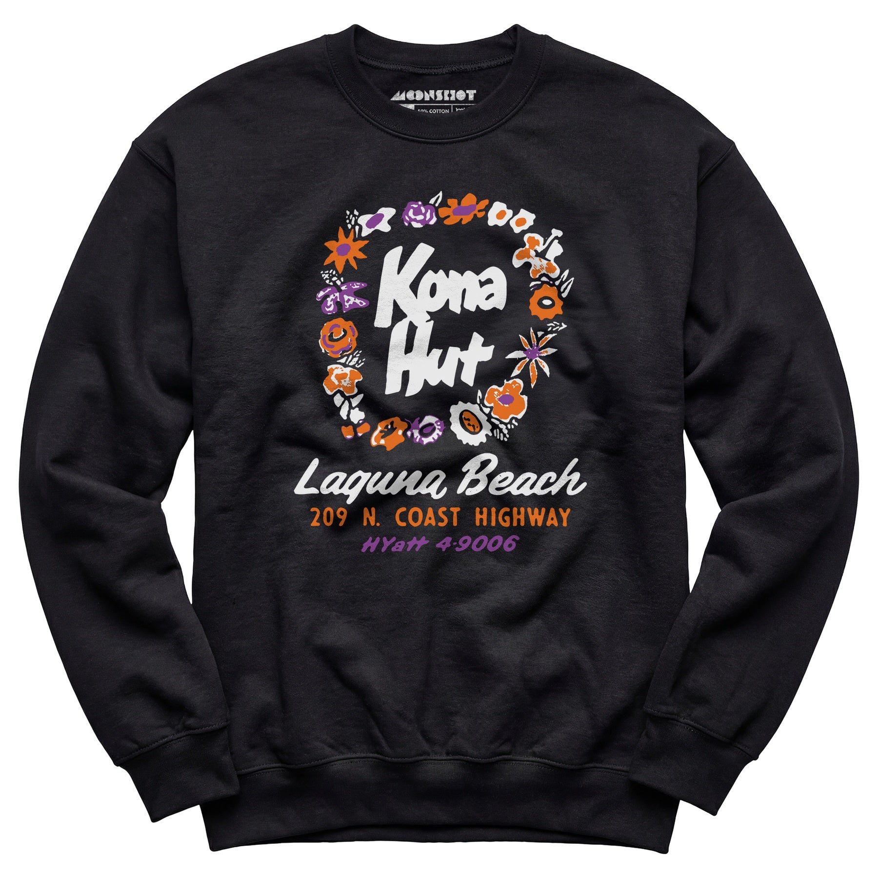 Kona Hut - Laguna Beach, CA - Vintage Tiki Bar - Unisex Sweatshirt