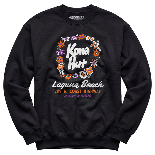 Kona Hut - Laguna Beach, CA - Vintage Tiki Bar - Unisex Sweatshirt