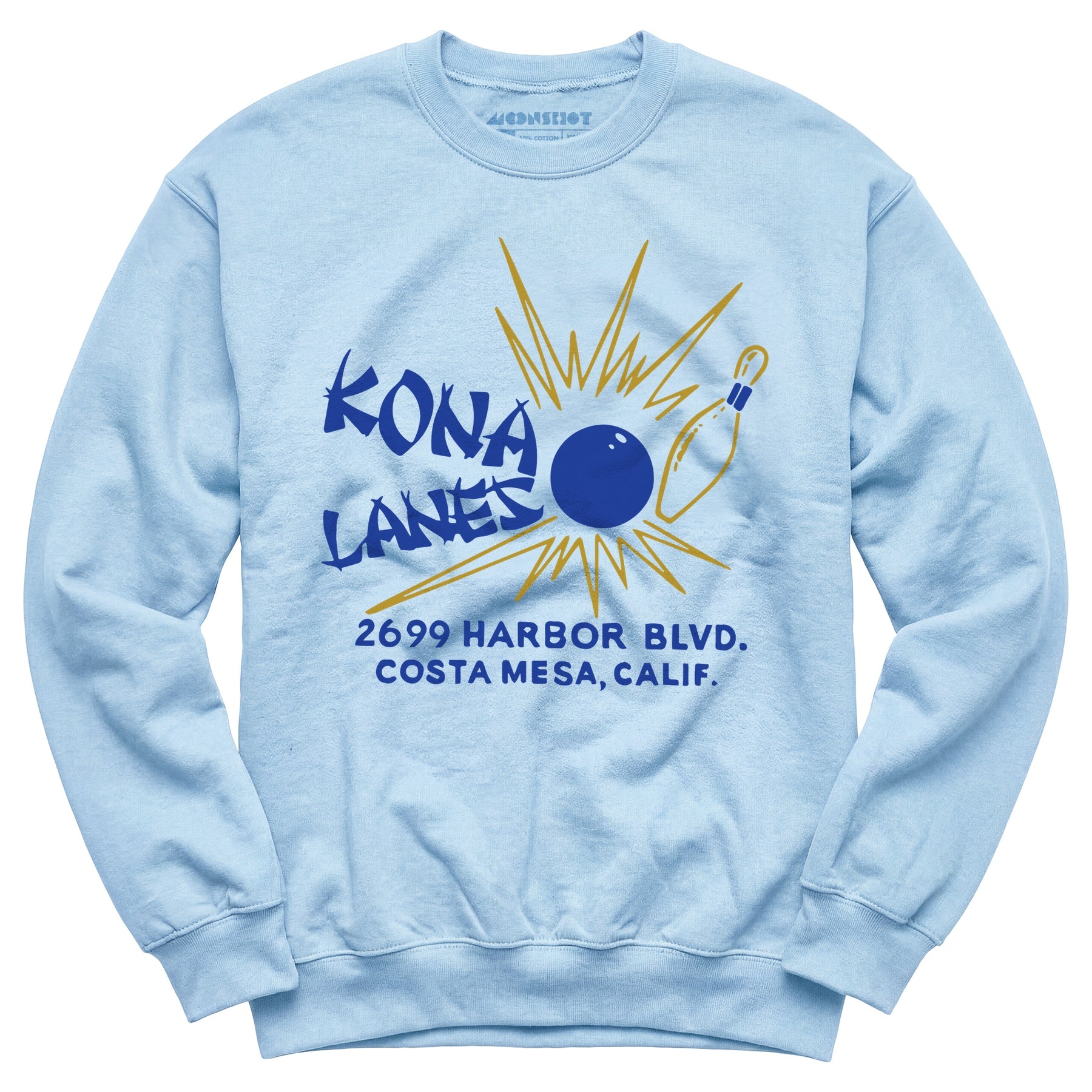 Kona Lanes v2 - Costa Mesa, CA - Vintage Bowling Alley - Unisex Sweatshirt