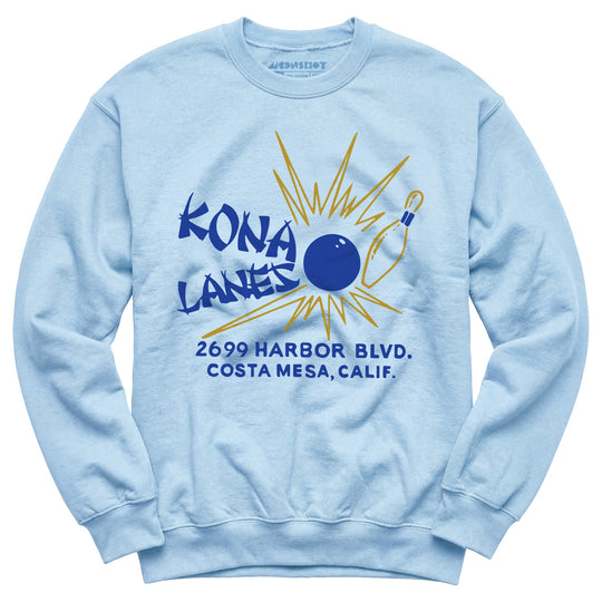 Kona Lanes v2 - Costa Mesa, CA - Vintage Bowling Alley - Unisex Sweatshirt