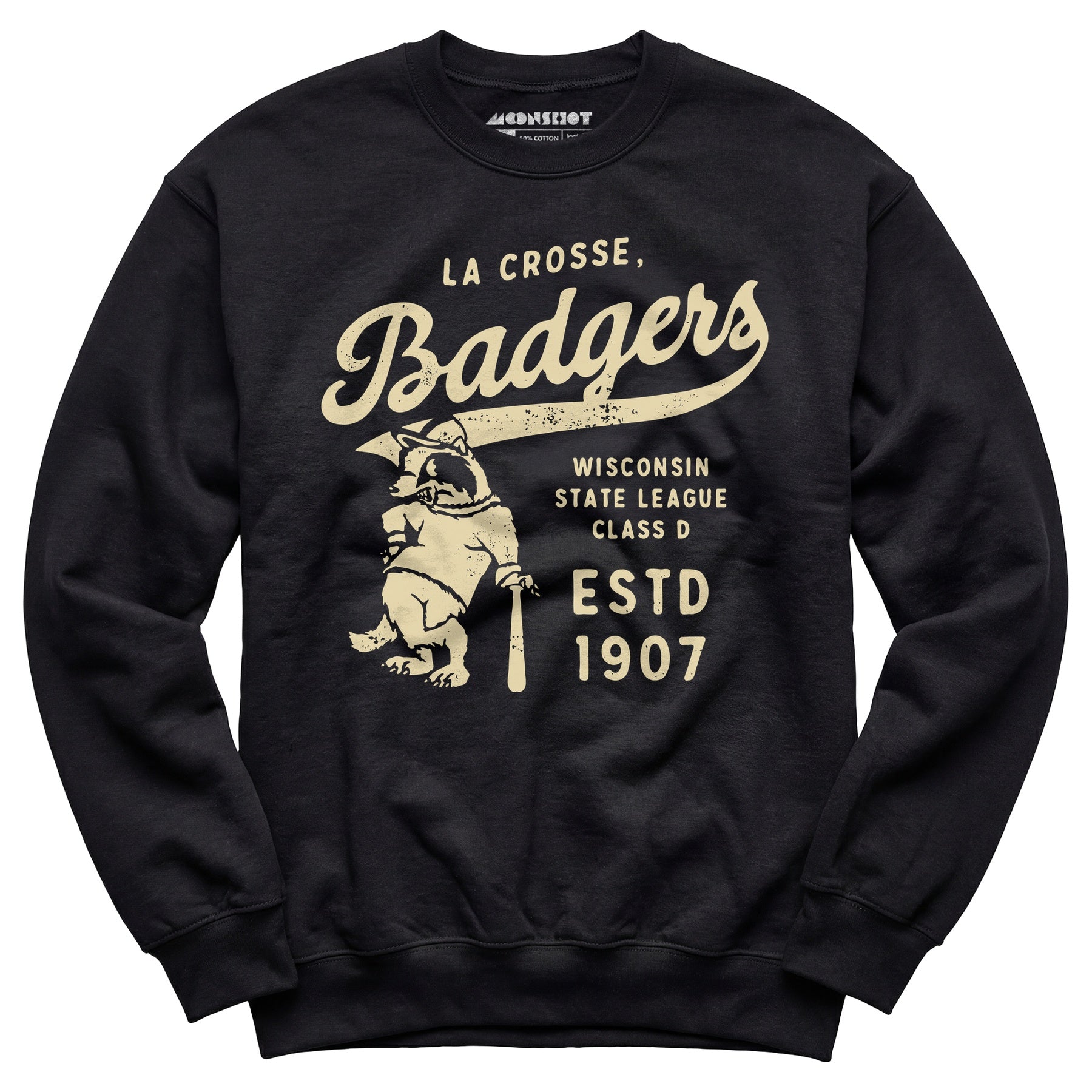 La Crosse Badgers - Wisconsin - Vintage Defunct Baseball Teams - Unisex Sweatshirt