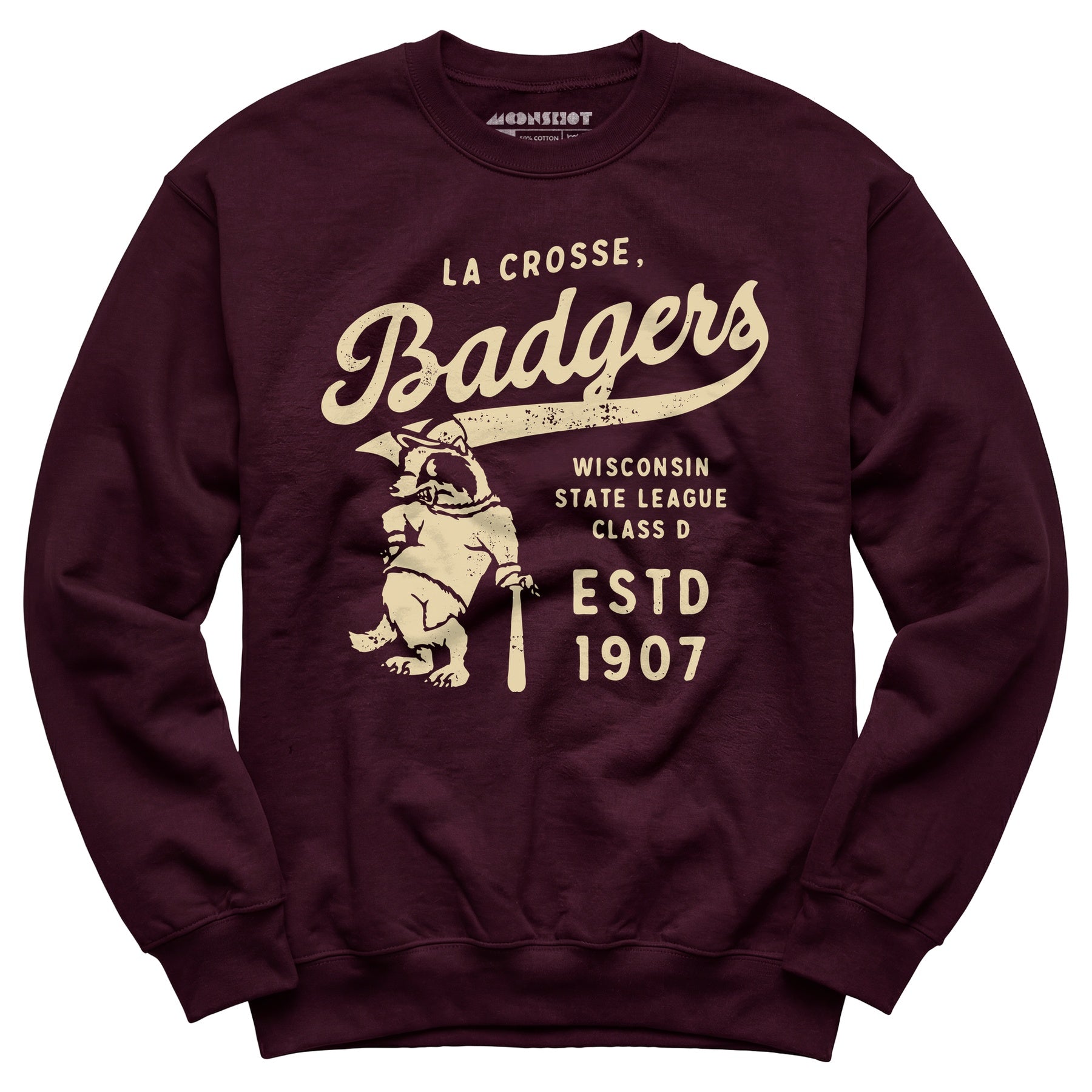 La Crosse Badgers - Wisconsin - Vintage Defunct Baseball Teams - Unisex Sweatshirt