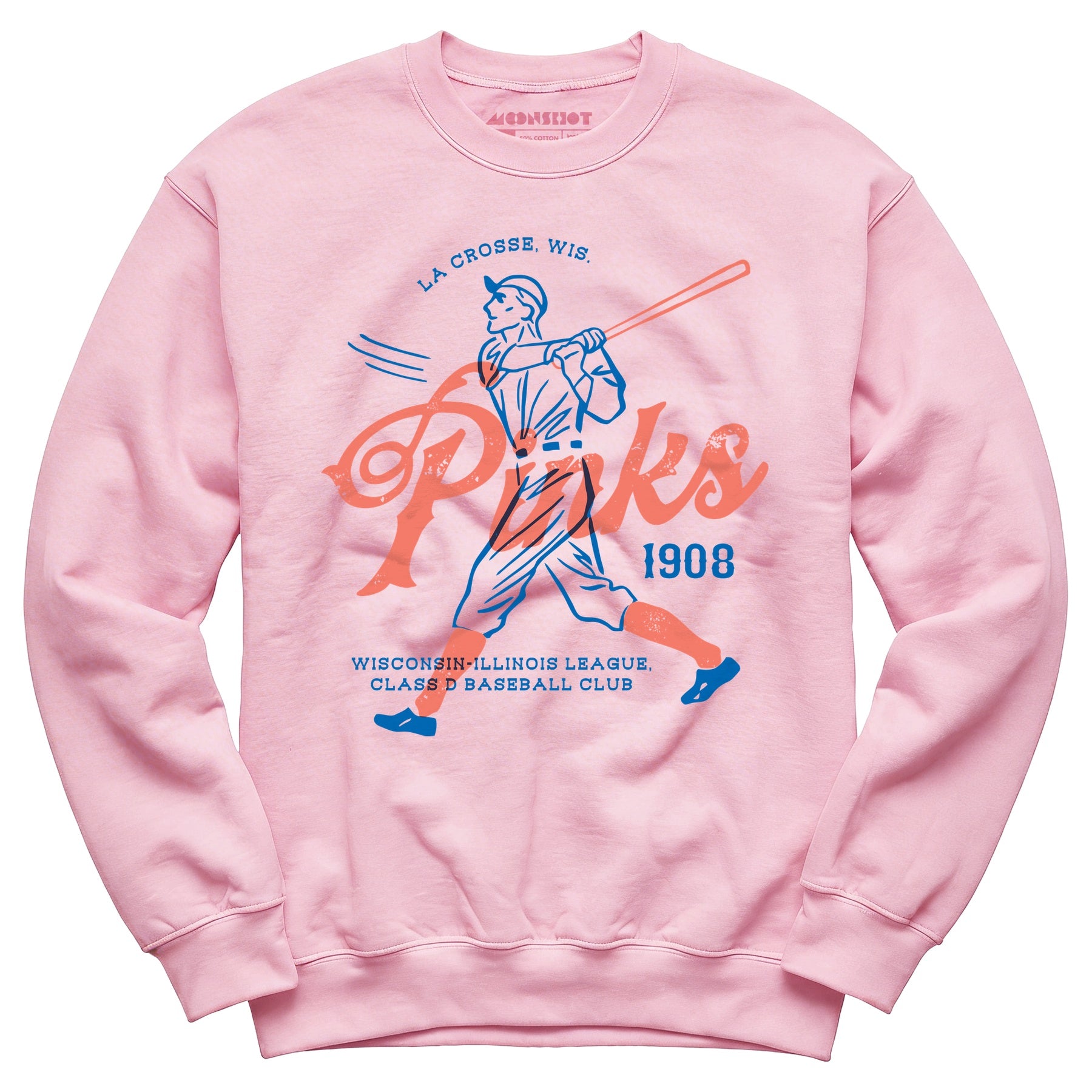 La Crosse Pinks - Wisconsin - Vintage Defunct Baseball Teams - Unisex Sweatshirt