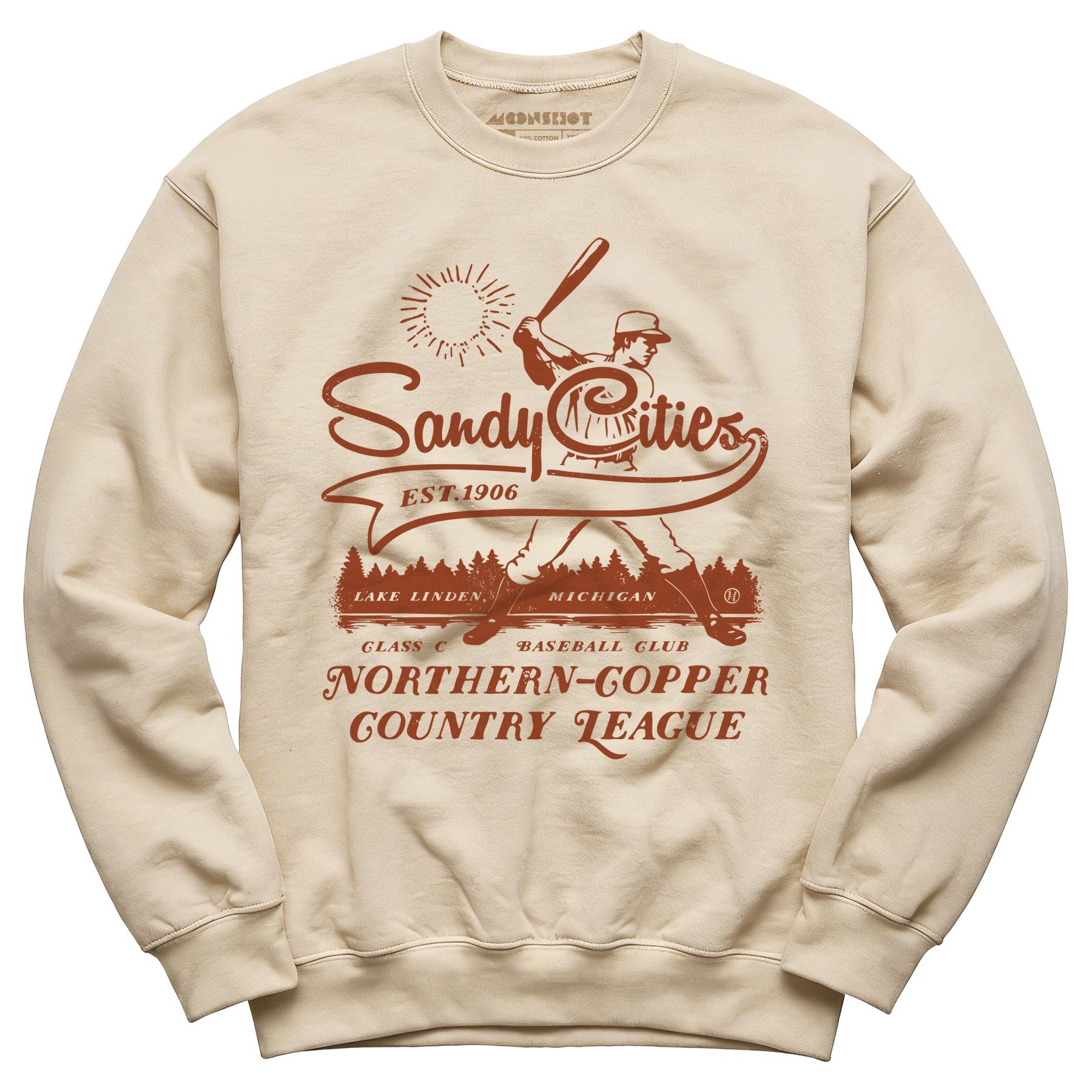 Lake Linden Sandy Cities - Michigan - Vintage Defunct Baseball Teams - Unisex Sweatshirt