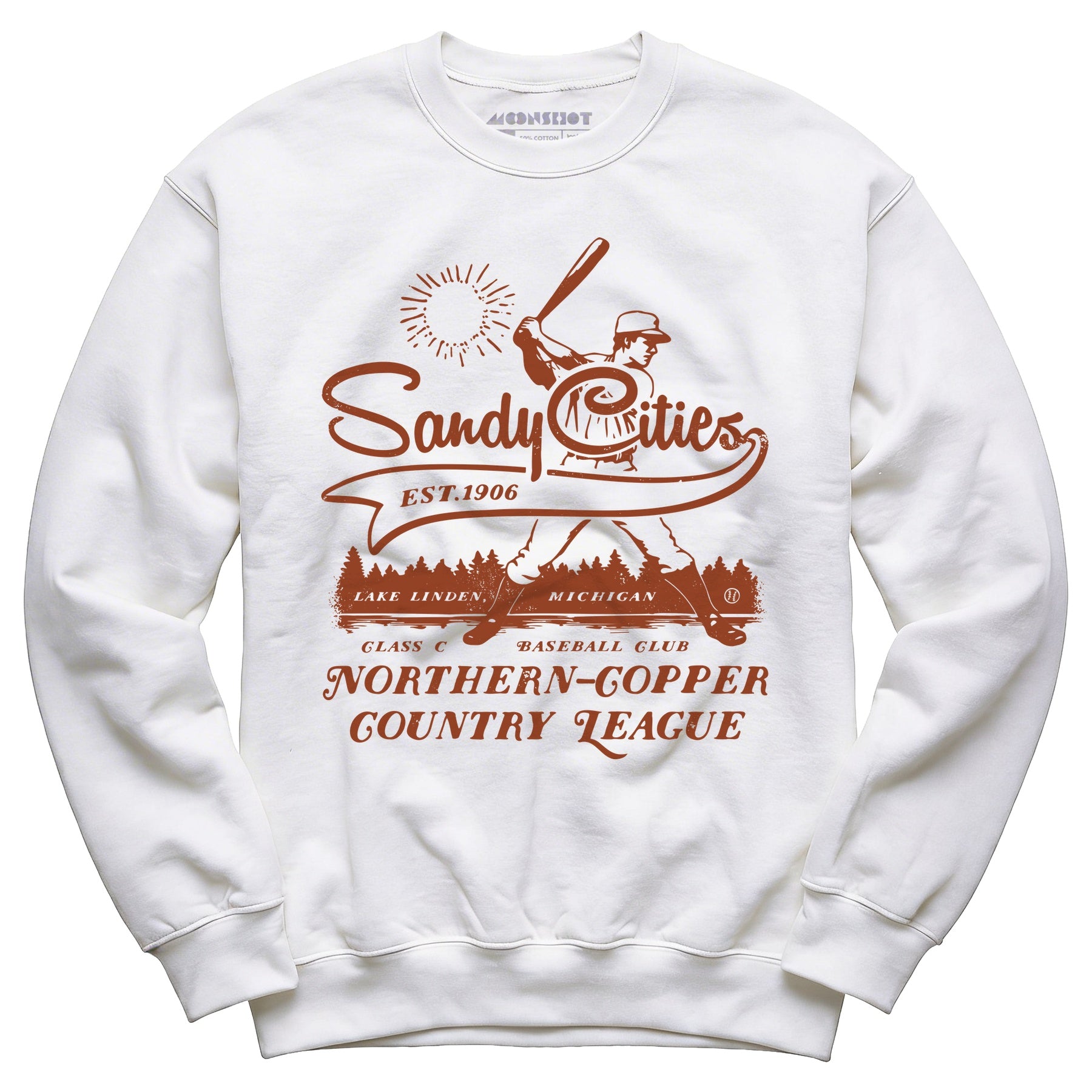 Lake Linden Sandy Cities - Michigan - Vintage Defunct Baseball Teams - Unisex Sweatshirt