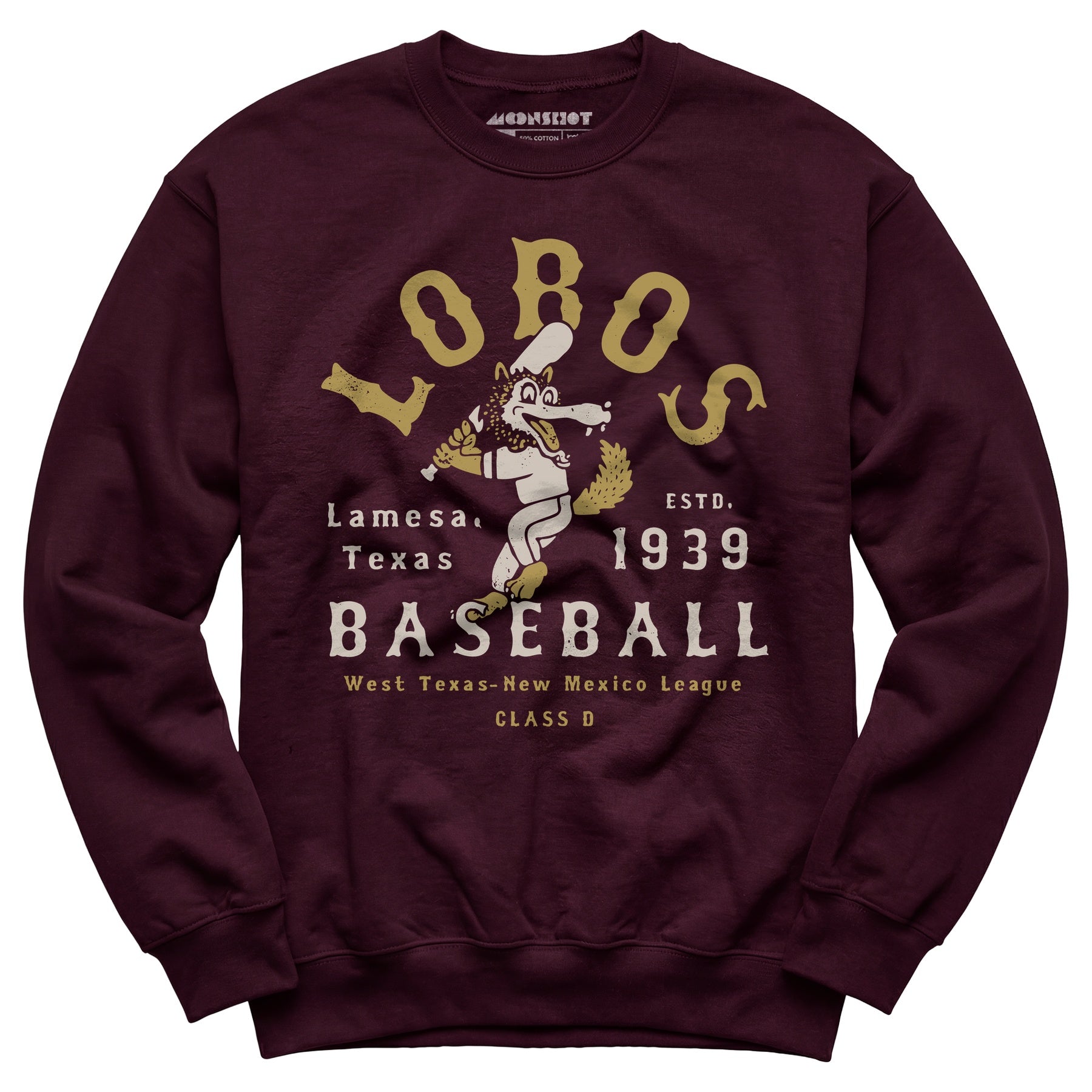 Lamesa Lobos - Texas - Vintage Defunct Baseball Teams - Unisex Sweatshirt