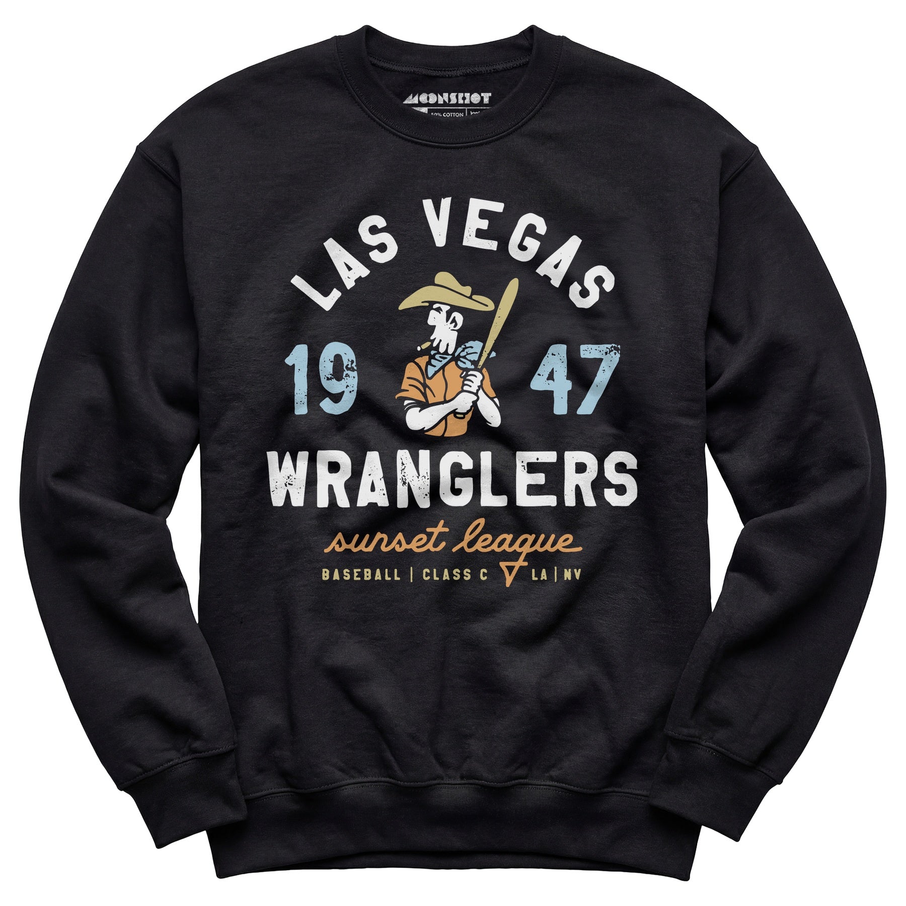 Las Vegas Wranglers - Nevada - Vintage Defunct Baseball Teams - Unisex Sweatshirt