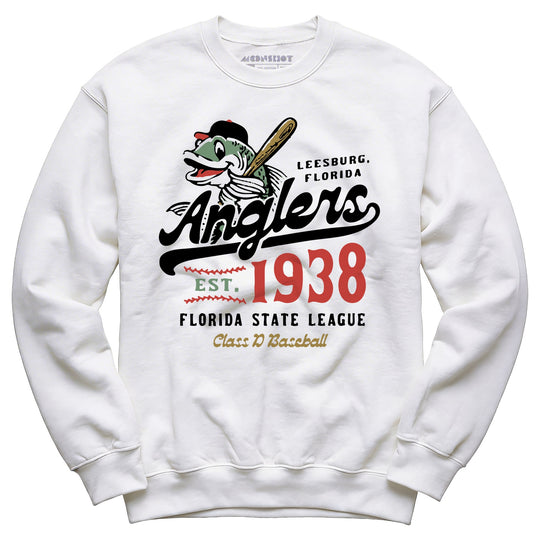 Leesburg Anglers - Florida - Vintage Defunct Baseball Teams - Unisex Sweatshirt