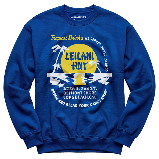 Leilani Hut - Long Beach, CA - Vintage Tiki Bar - Unisex Sweatshirt