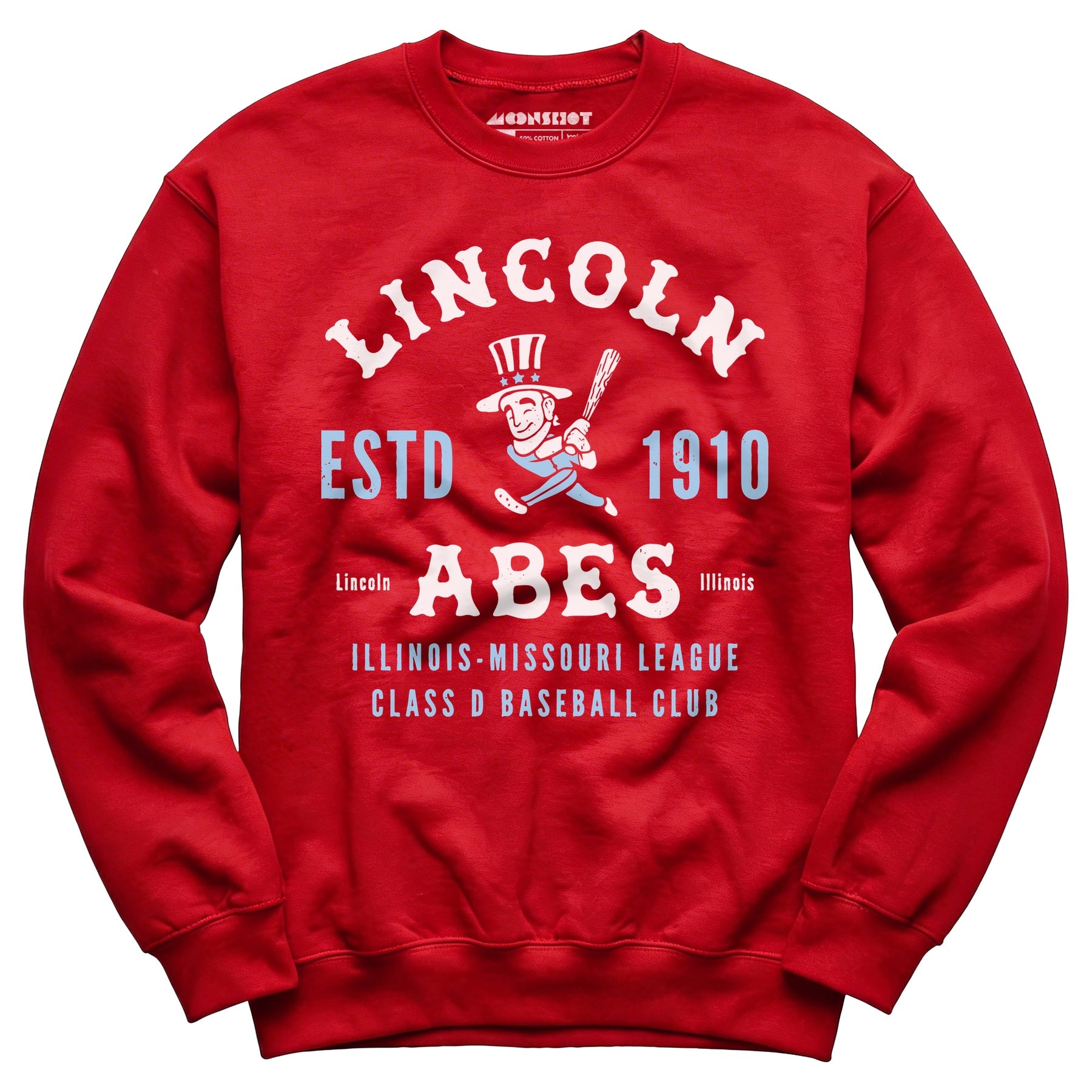 Lincoln Abes - Illinois - Vintage Defunct Baseball Teams - Unisex Sweatshirt