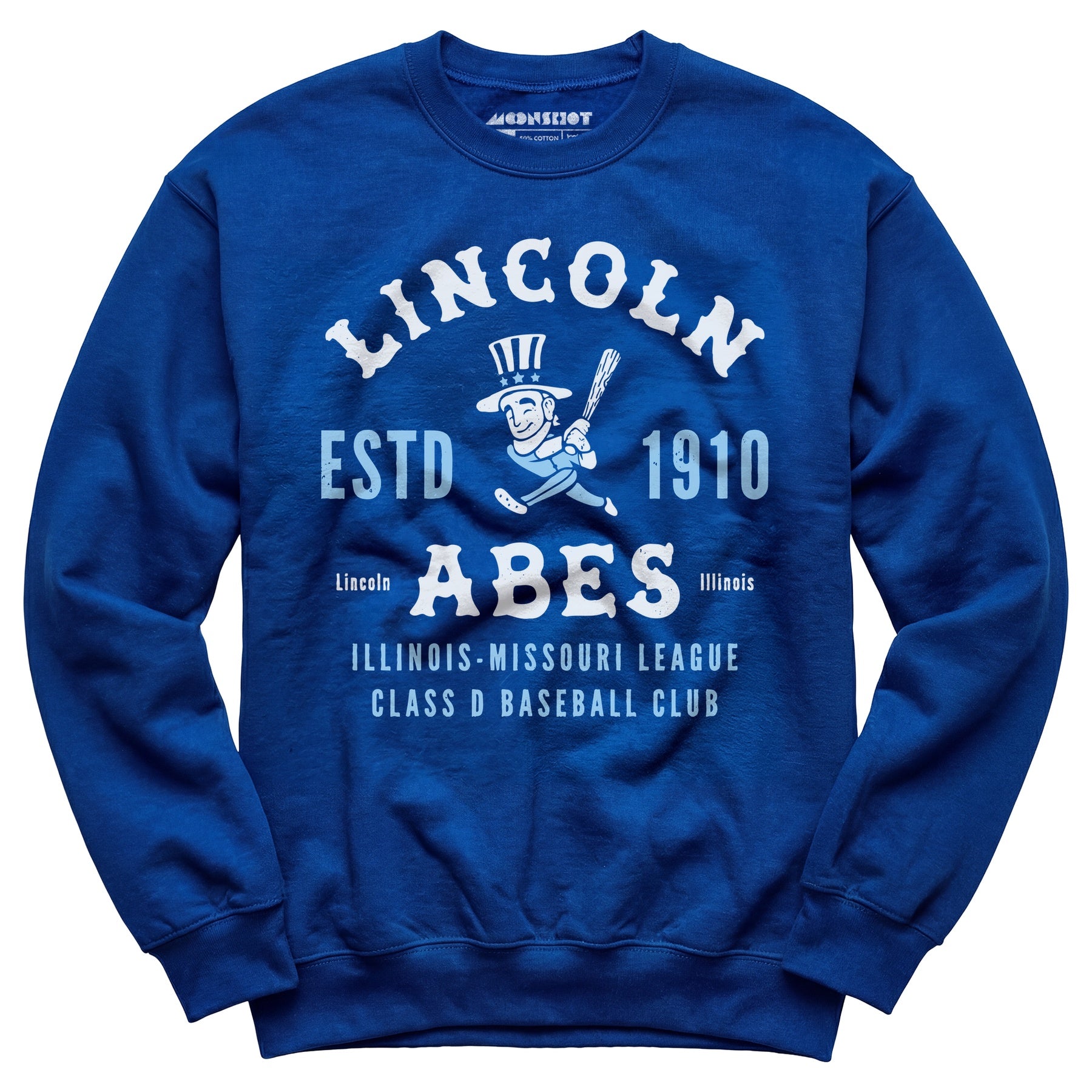 Lincoln Abes - Illinois - Vintage Defunct Baseball Teams - Unisex Sweatshirt