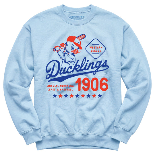 Lincoln Ducklings - Nebraska - Vintage Defunct Baseball Teams - Unisex Sweatshirt