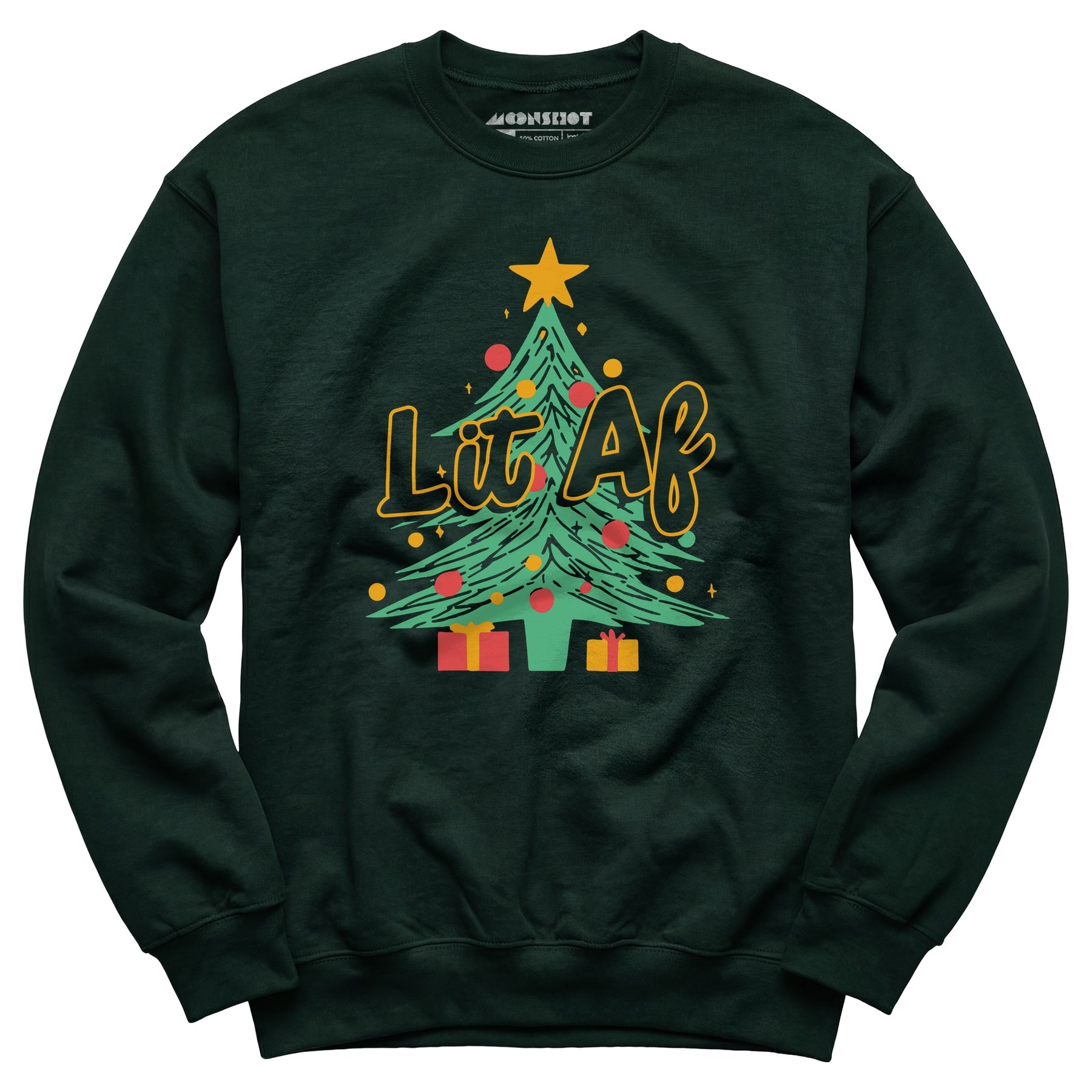 Lit AF Christmas Tree - Unisex Sweatshirt