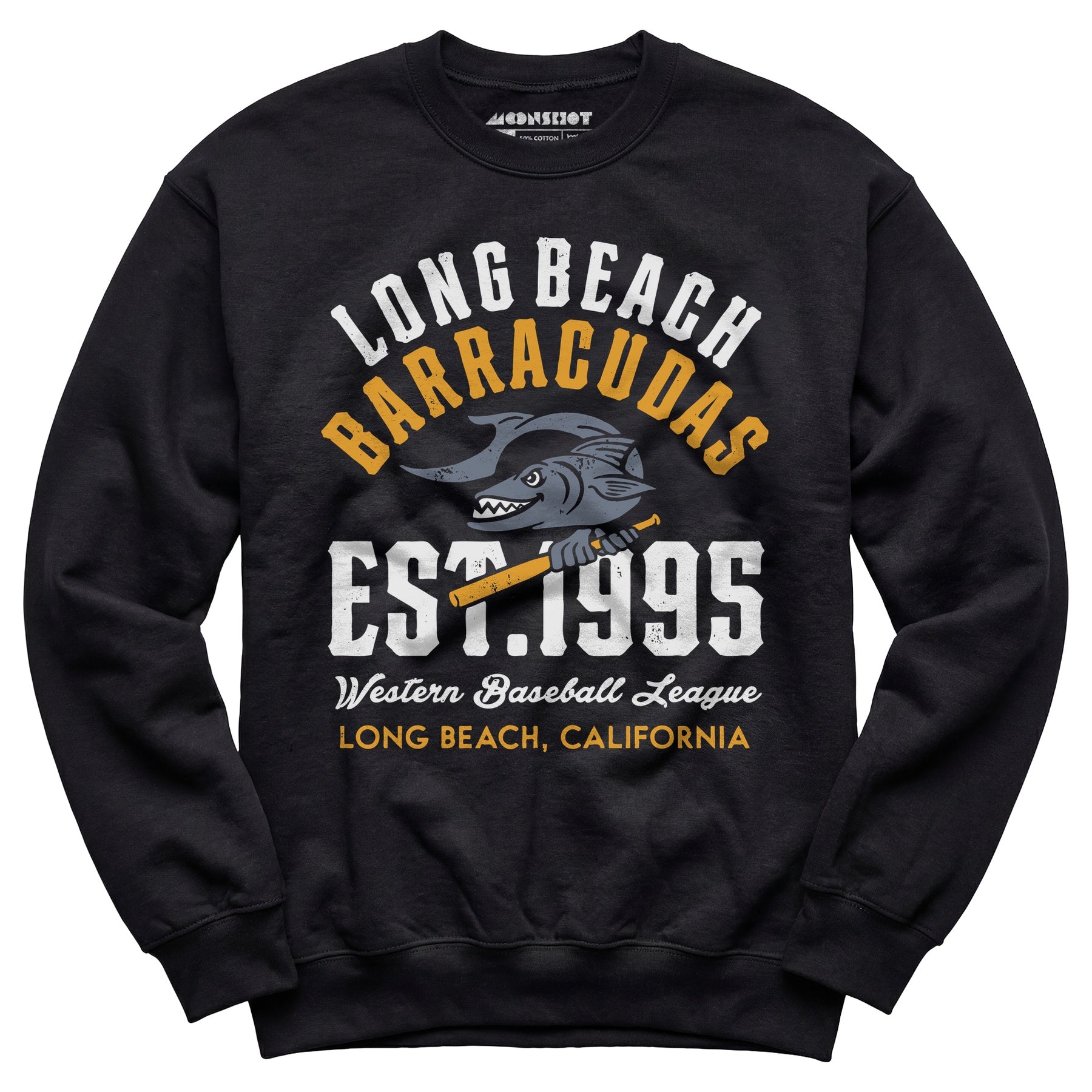 Long Beach Barracudas - California - Vintage Defunct Baseball Teams - Unisex Sweatshirt