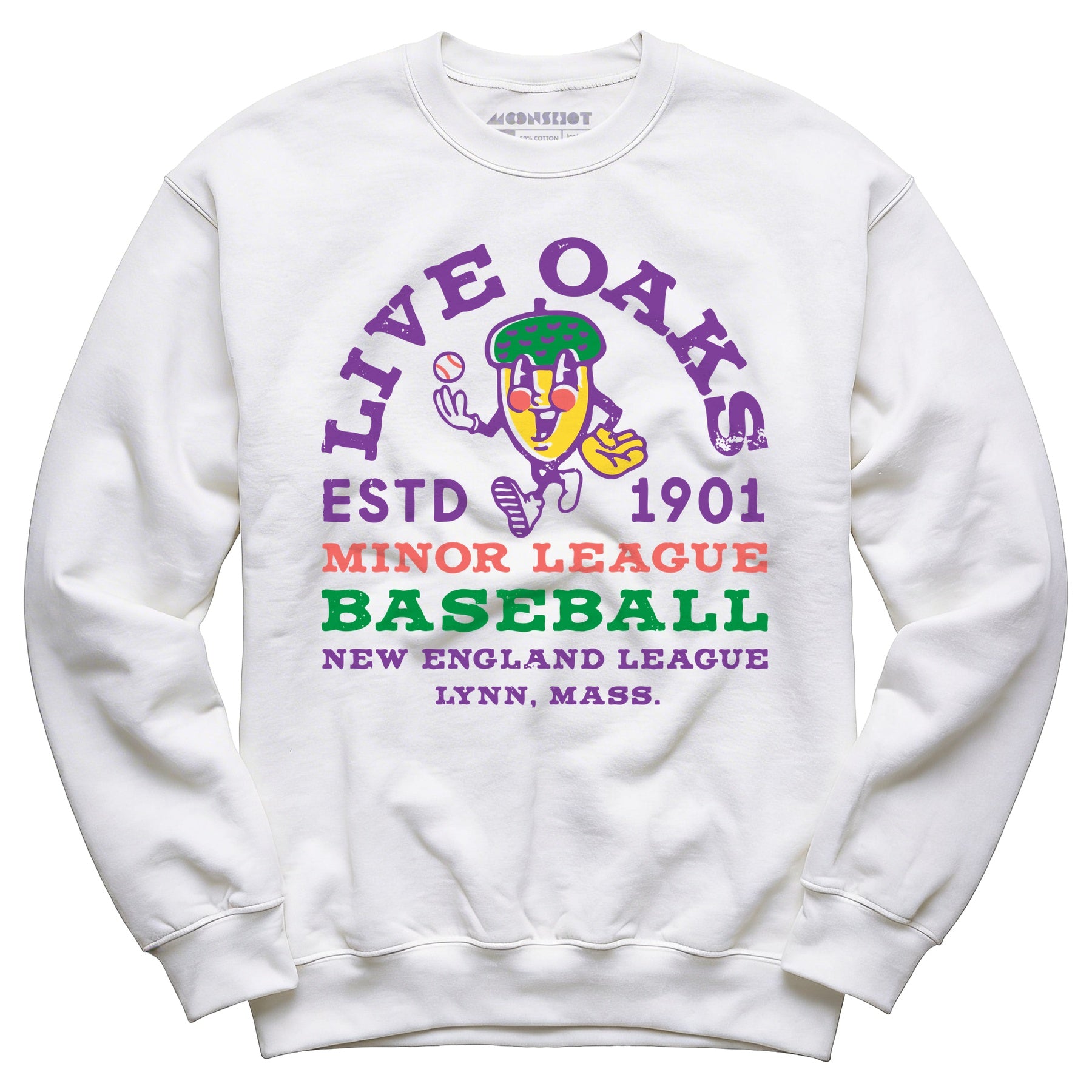Lynn Live Oaks - Massachusetts - Vintage Defunct Baseball Teams - Unisex Sweatshirt