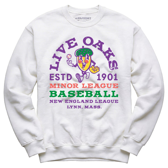 Lynn Live Oaks - Massachusetts - Vintage Defunct Baseball Teams - Unisex Sweatshirt