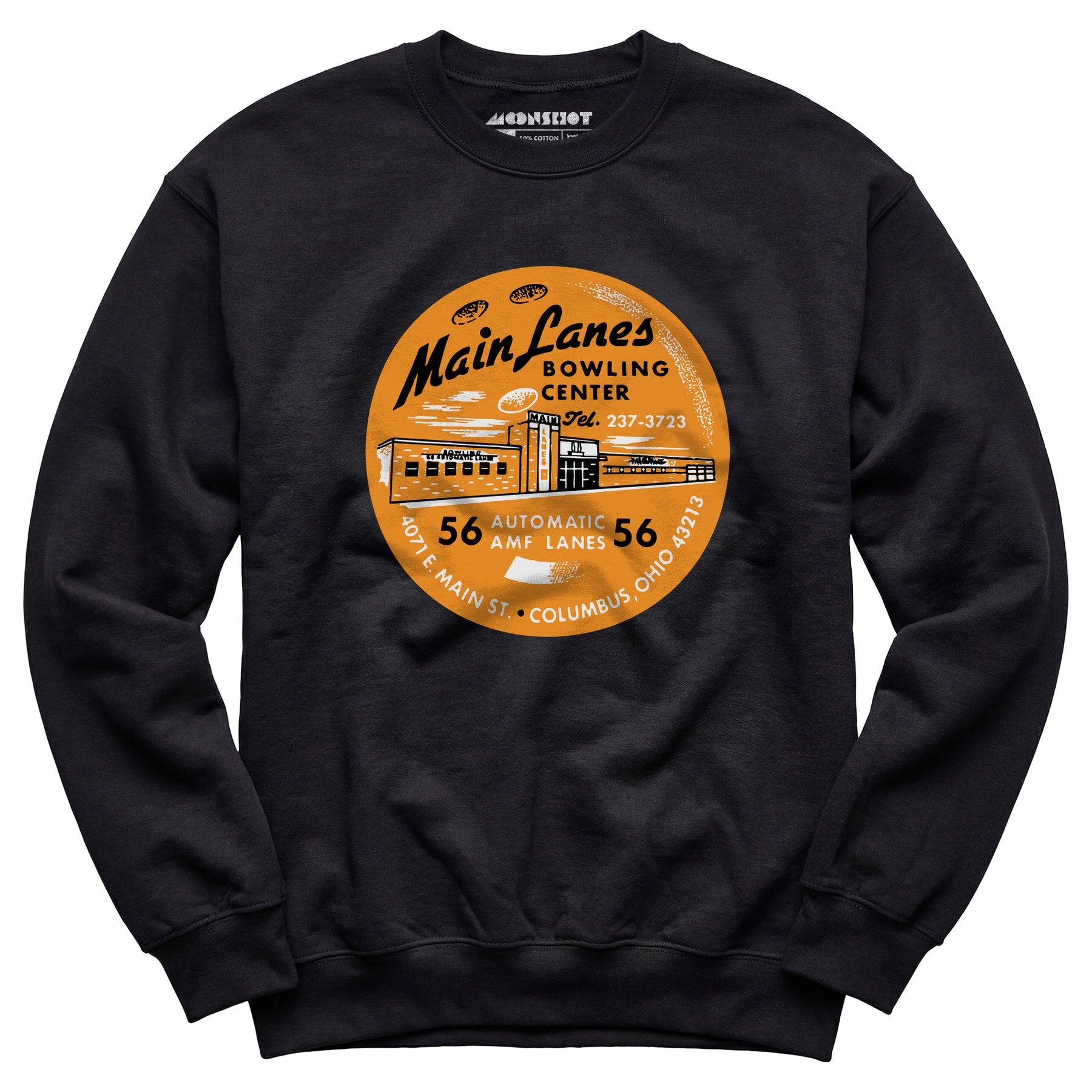Main Lanes - Columbus Ohio - Vintage Bowling Alley - Unisex Sweatshirt