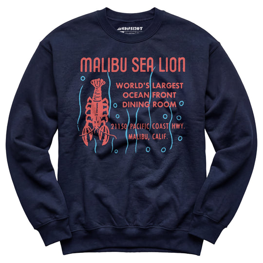 Malibu Sea Lion - Malibu, CA - Vintage Restaurant - Unisex Sweatshirt