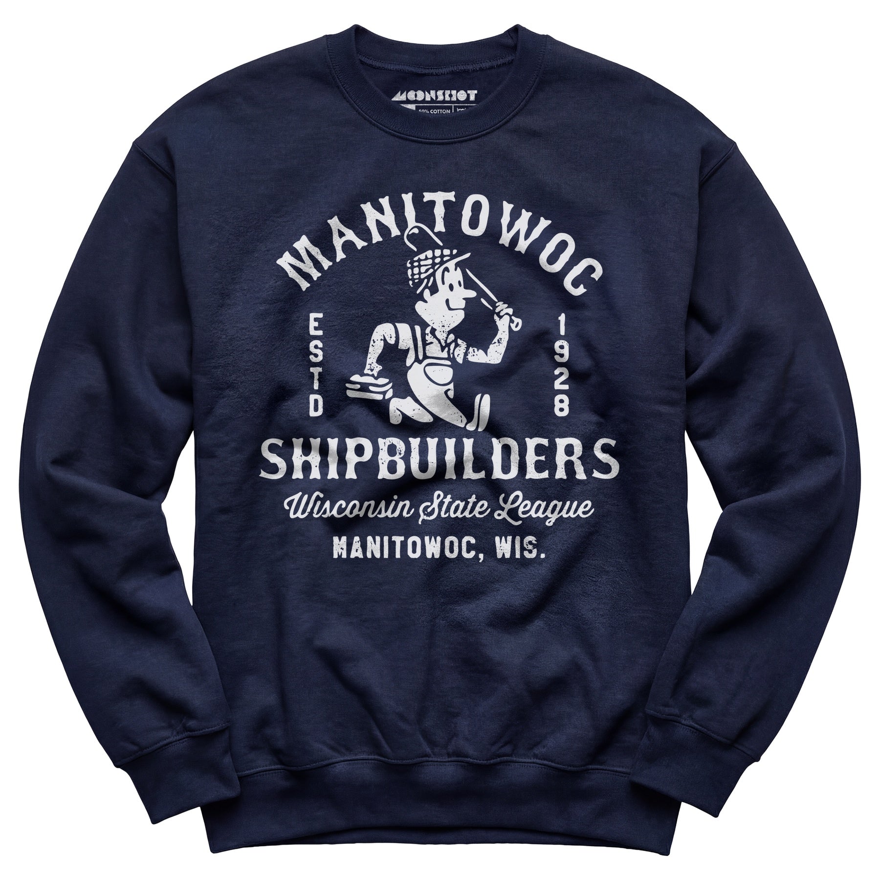 Manitowoc Shipbuilders - Wisconsin - Vintage Defunct Baseball Teams - Unisex Sweatshirt