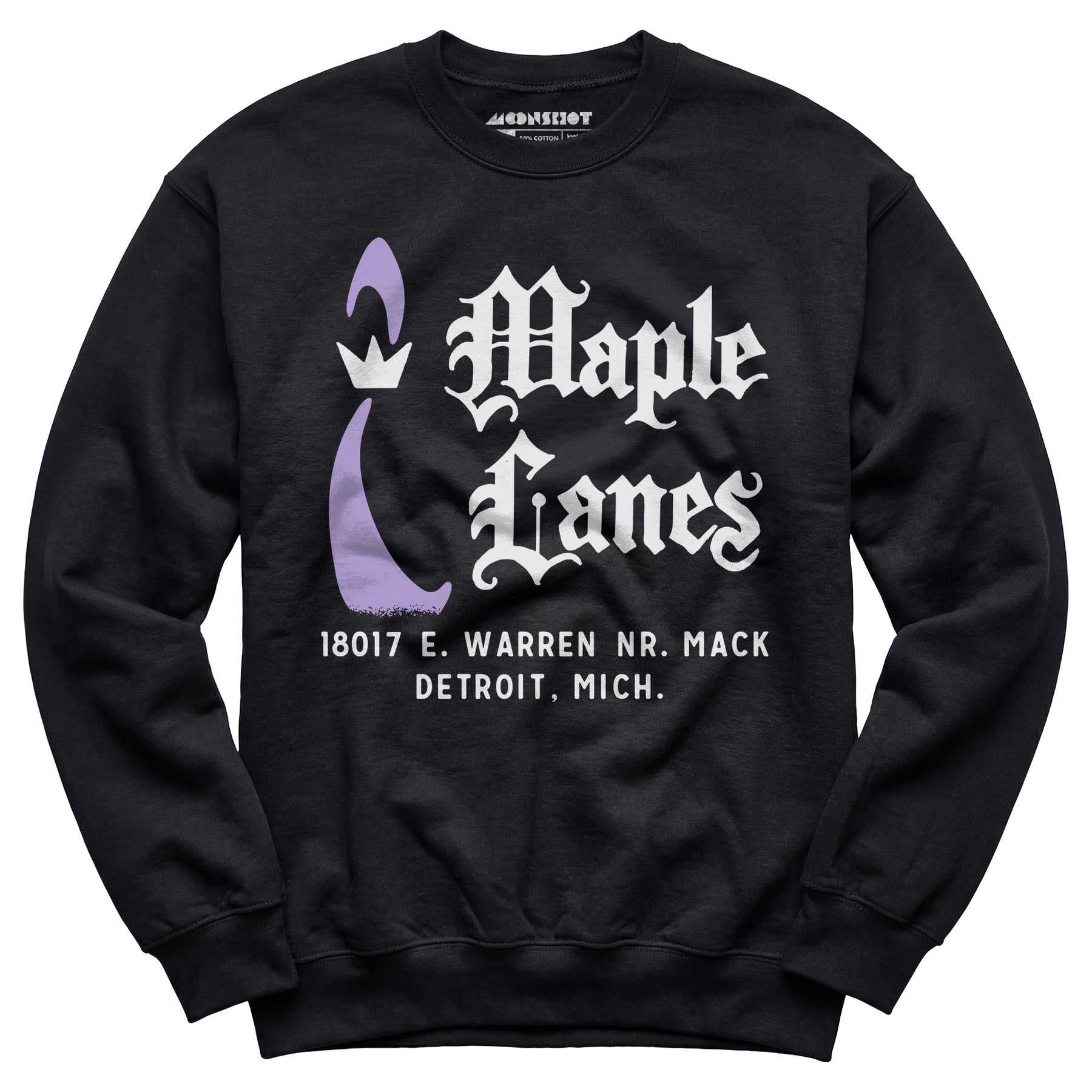 Maple Lanes - Detroit, MI - Vintage Bowling Alley - Unisex Sweatshirt