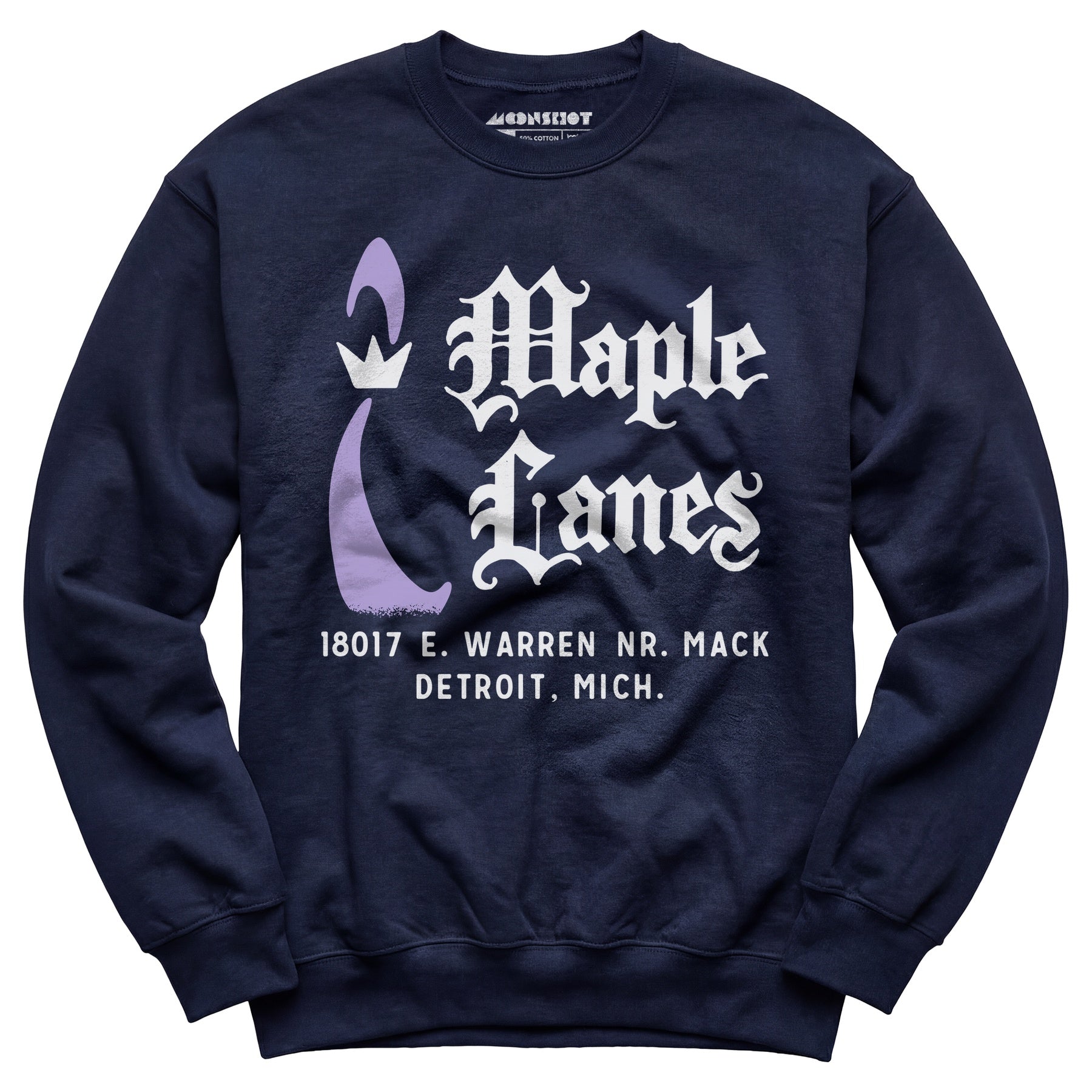 Maple Lanes - Detroit, MI - Vintage Bowling Alley - Unisex Sweatshirt