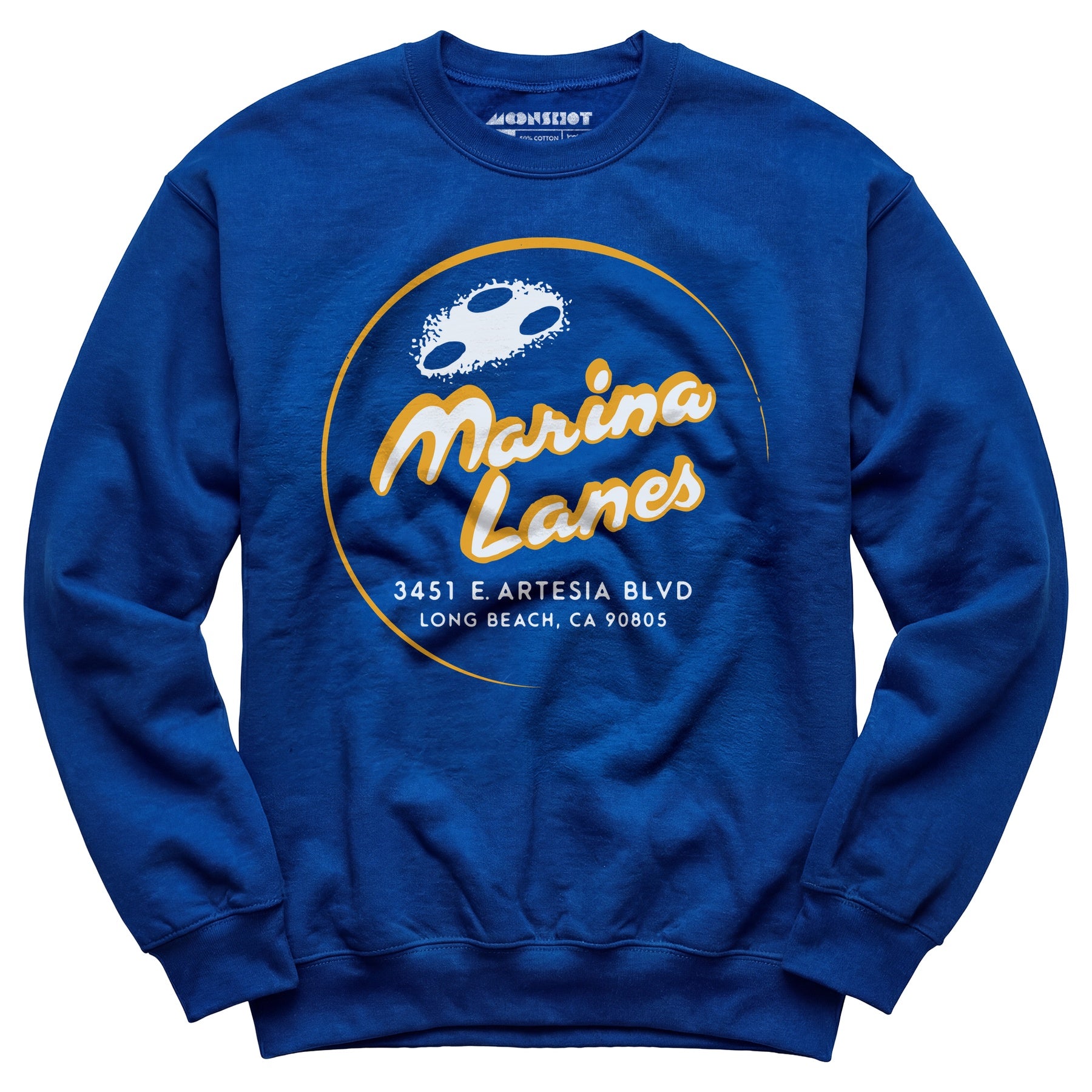 Marina Lanes - Long Beach, CA - Vintage Bowling Alley - Unisex Sweatshirt