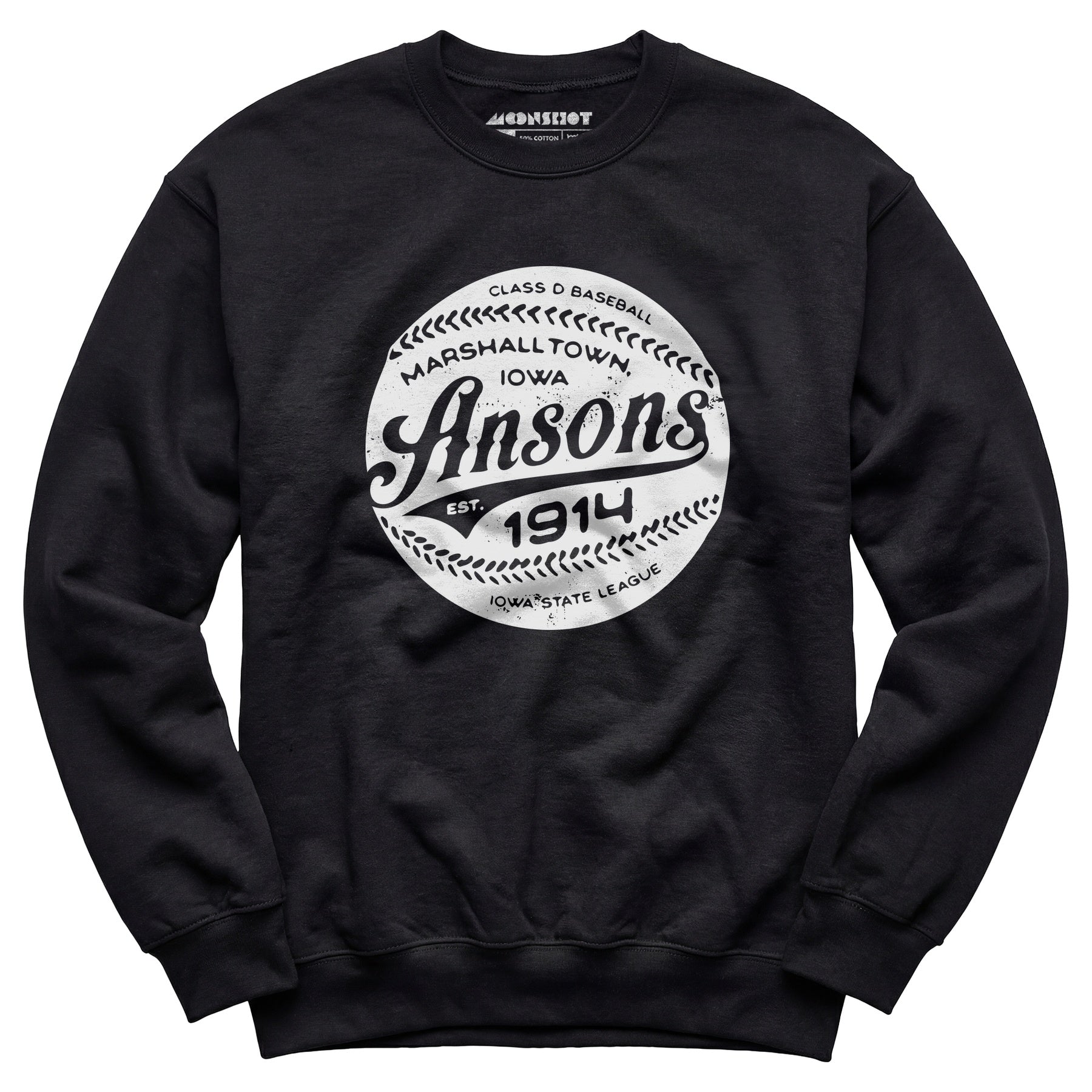 Marshalltown Ansons - Iowa - Vintage Defunct Baseball Teams - Unisex Sweatshirt