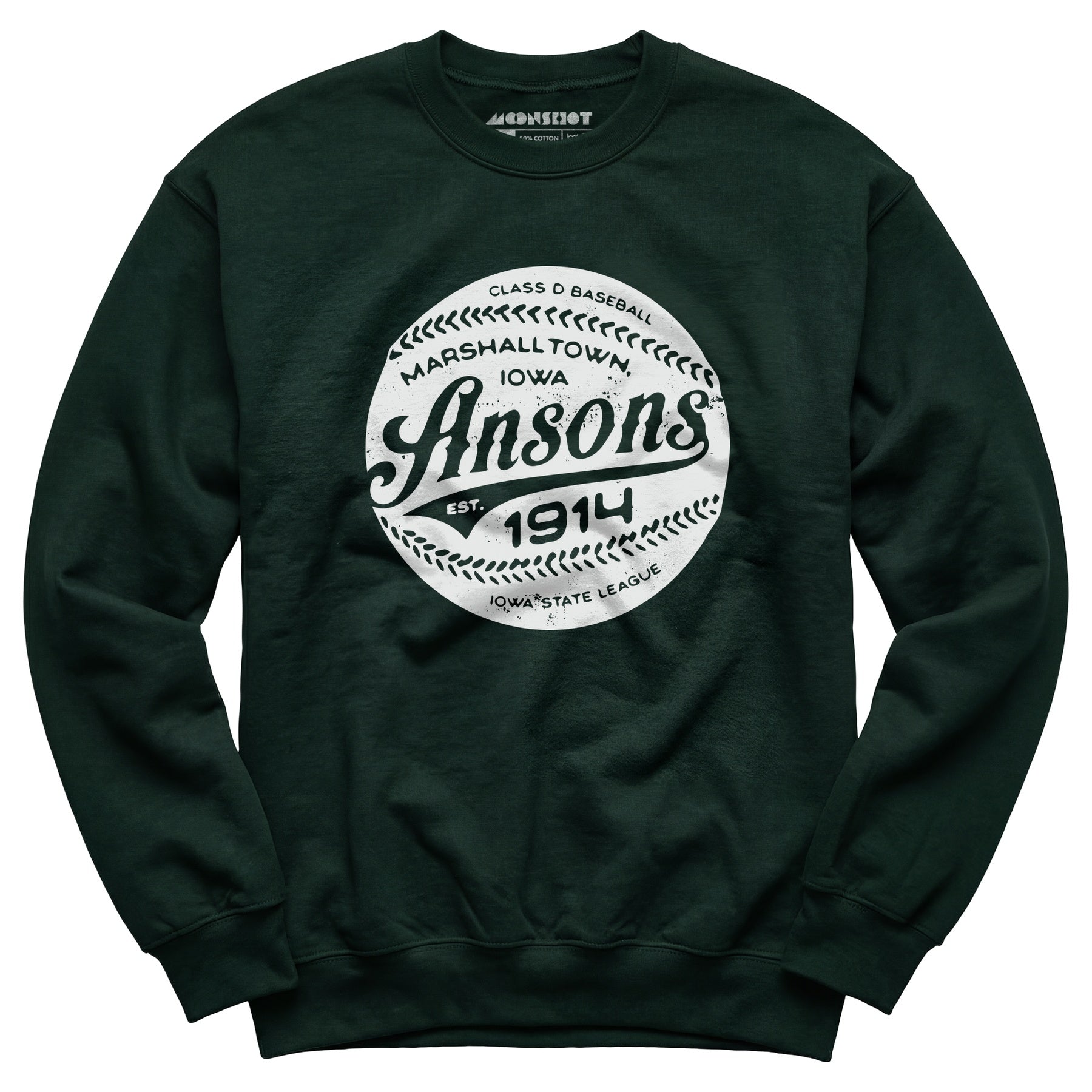 Marshalltown Ansons - Iowa - Vintage Defunct Baseball Teams - Unisex Sweatshirt
