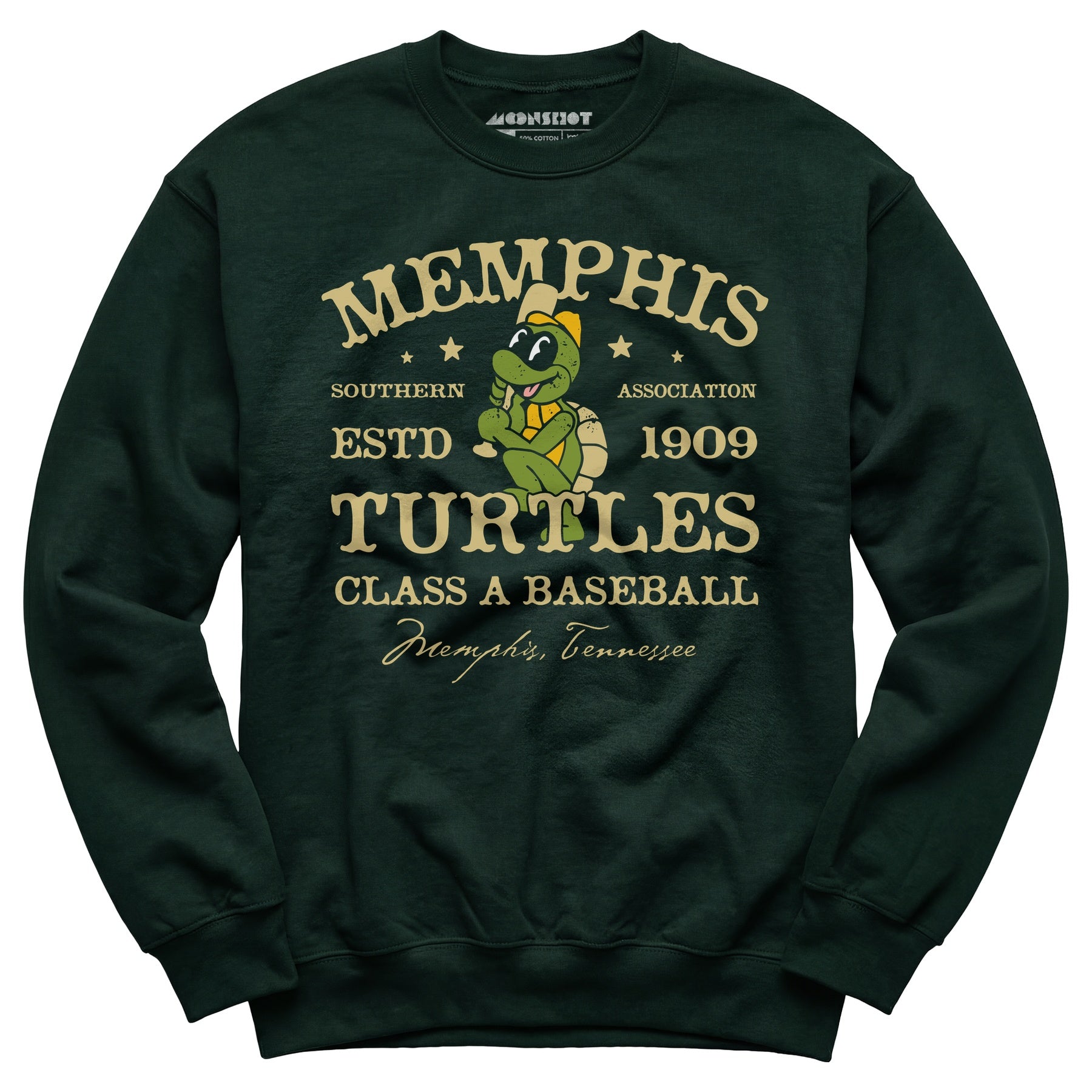 Memphis Turtles - Tennessee - Vintage Defunct Baseball Teams - Unisex Sweatshirt