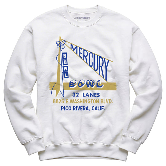 Mercury Bowl - Pico Rivera, CA - Vintage Bowling Alley - Unisex Sweatshirt