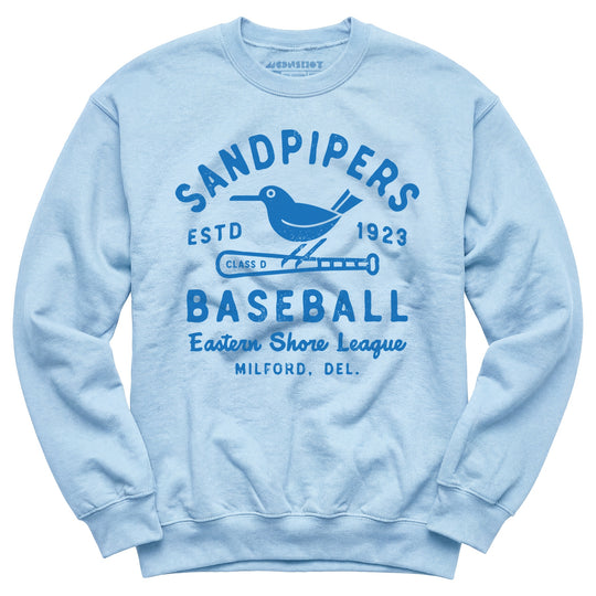 Milford Sandpipers - Delaware - Vintage Defunct Baseball Teams - Unisex Sweatshirt