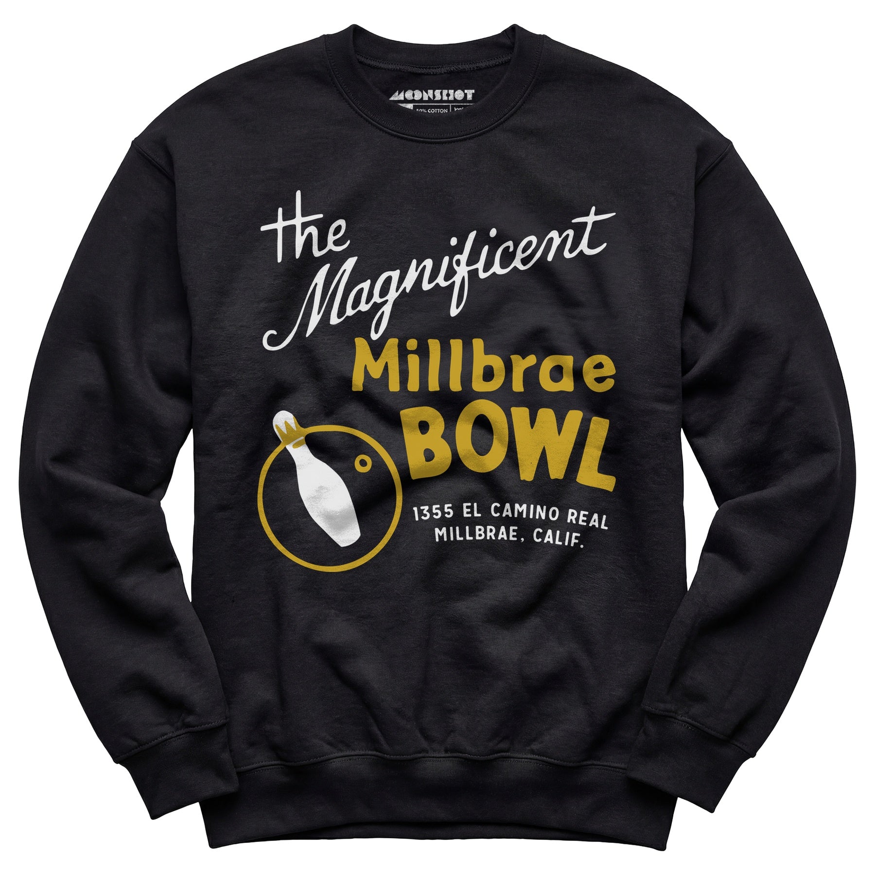 Millbrae Bowl - Millbrae, CA - Vintage Bowling Alley - Unisex Sweatshirt