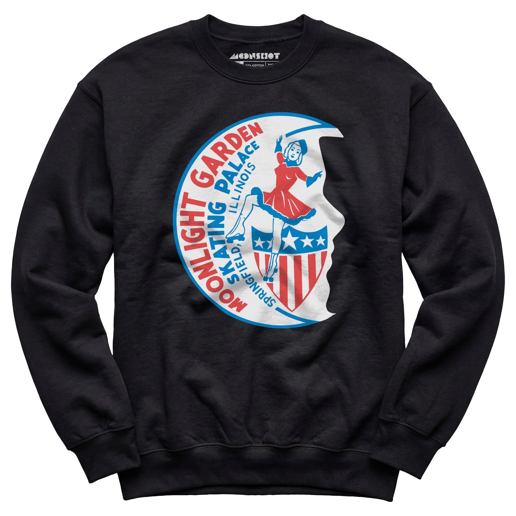 Moonlight Garden Skating Palace - Springfield, IL - Vintage Roller Rink - Unisex Sweatshirt