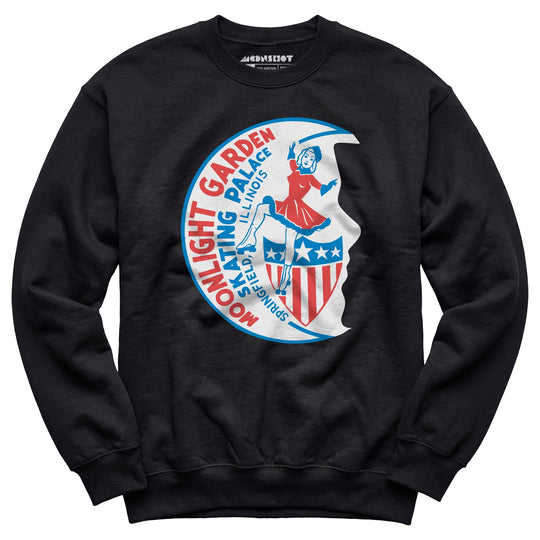 Moonlight Garden Skating Palace - Springfield, IL - Vintage Roller Rink - Unisex Sweatshirt