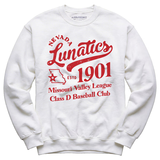 Nevada Lunatics - Missouri - Vintage Defunct Baseball Teams - Unisex Sweatshirt